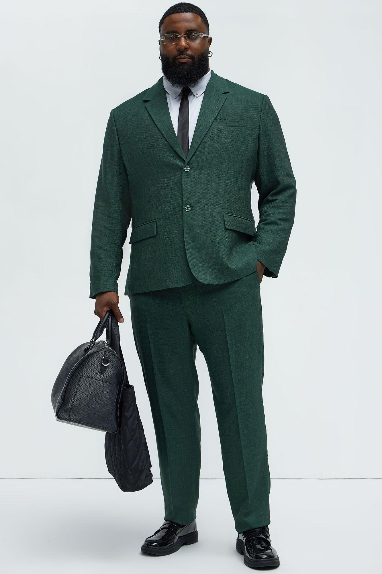 Shepton Solid Texture Blazer - Green Product Image
