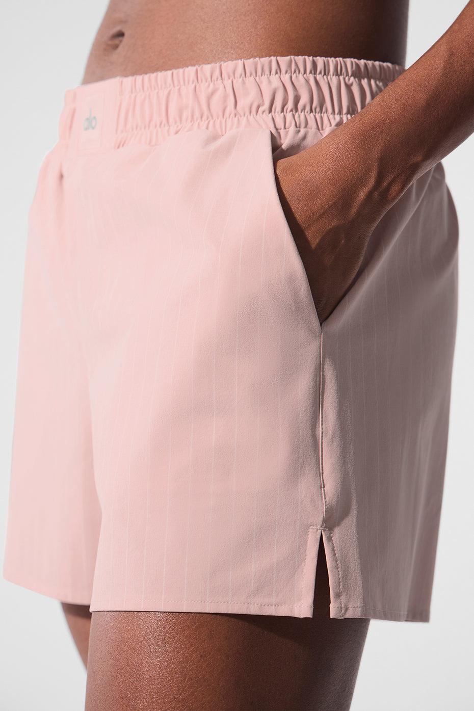Pinstripe Daylight Boxer Short - Pink Quartz/Ivory Product Image