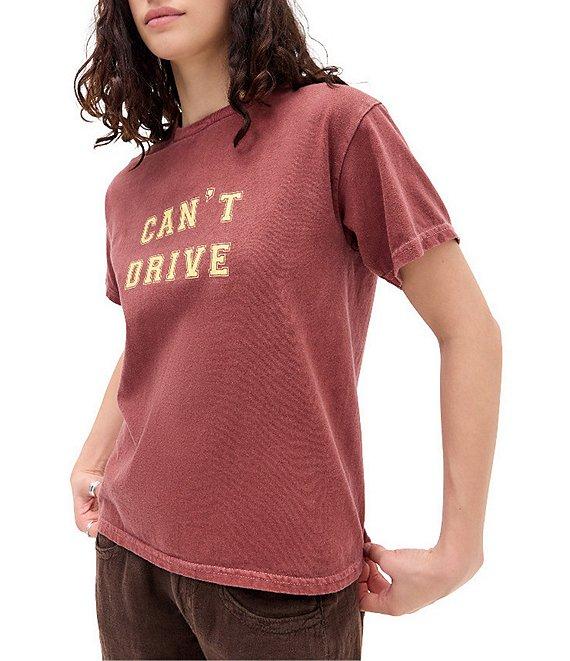 BDG Urban Outfitters Can't Drive Relaxed Short Sleeve T-Shirt Product Image