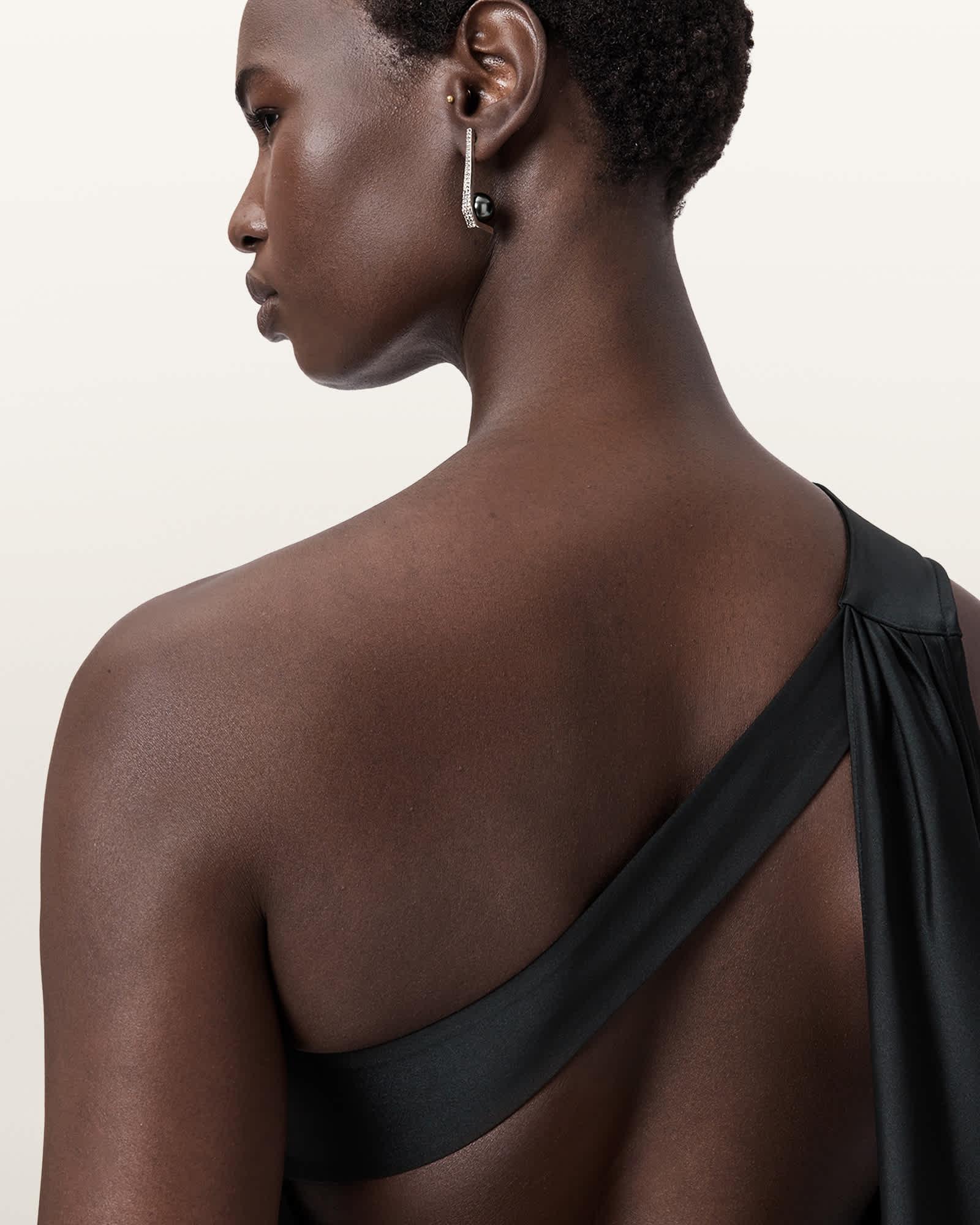 Lia Chunky Necklace WARM SILVER | ALLSAINTS US Product Image