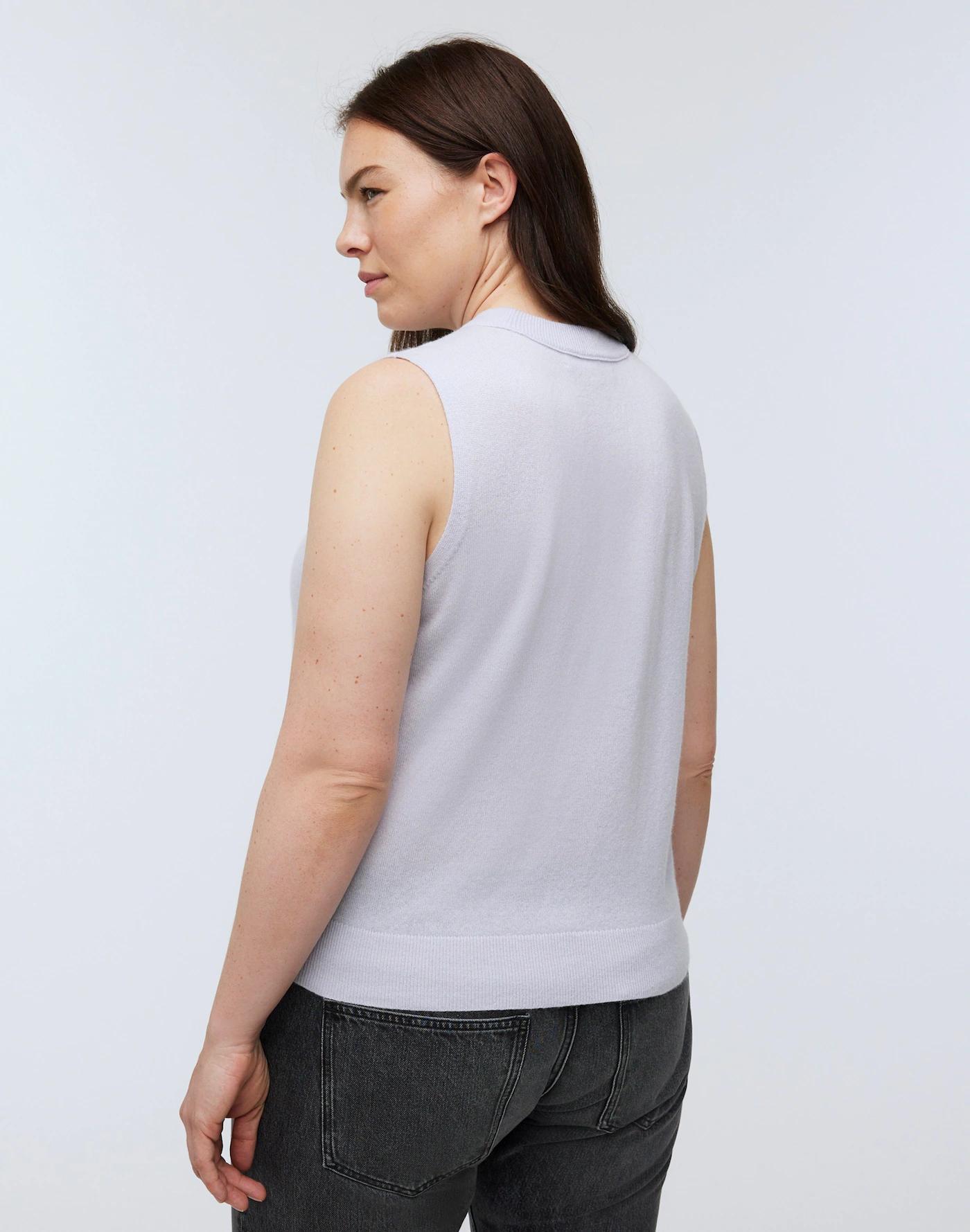 (Re)sponsible Cashmere Crewneck Sweater Vest Product Image