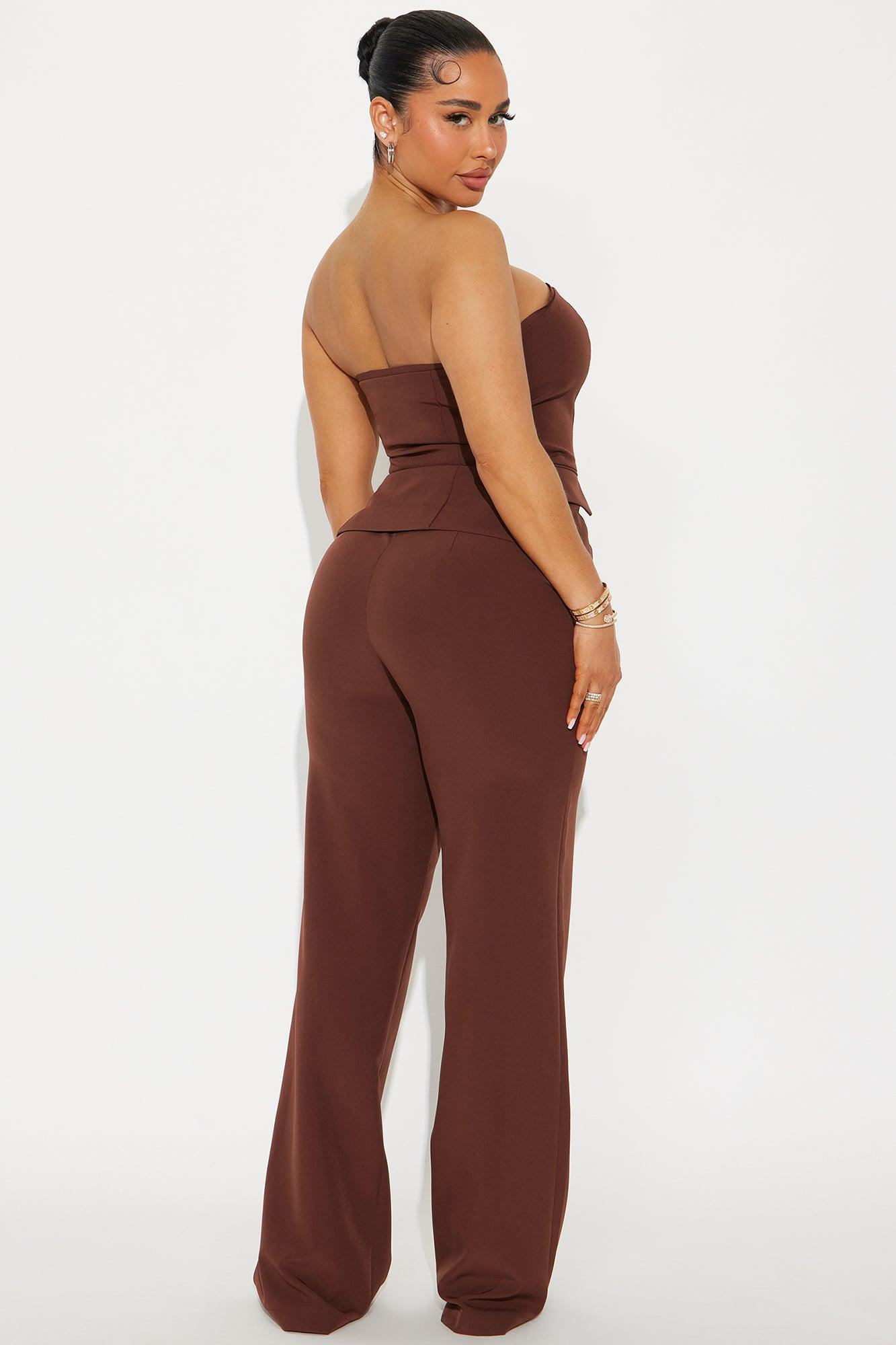 Making Decisions Pant Set - Chocolate Product Image