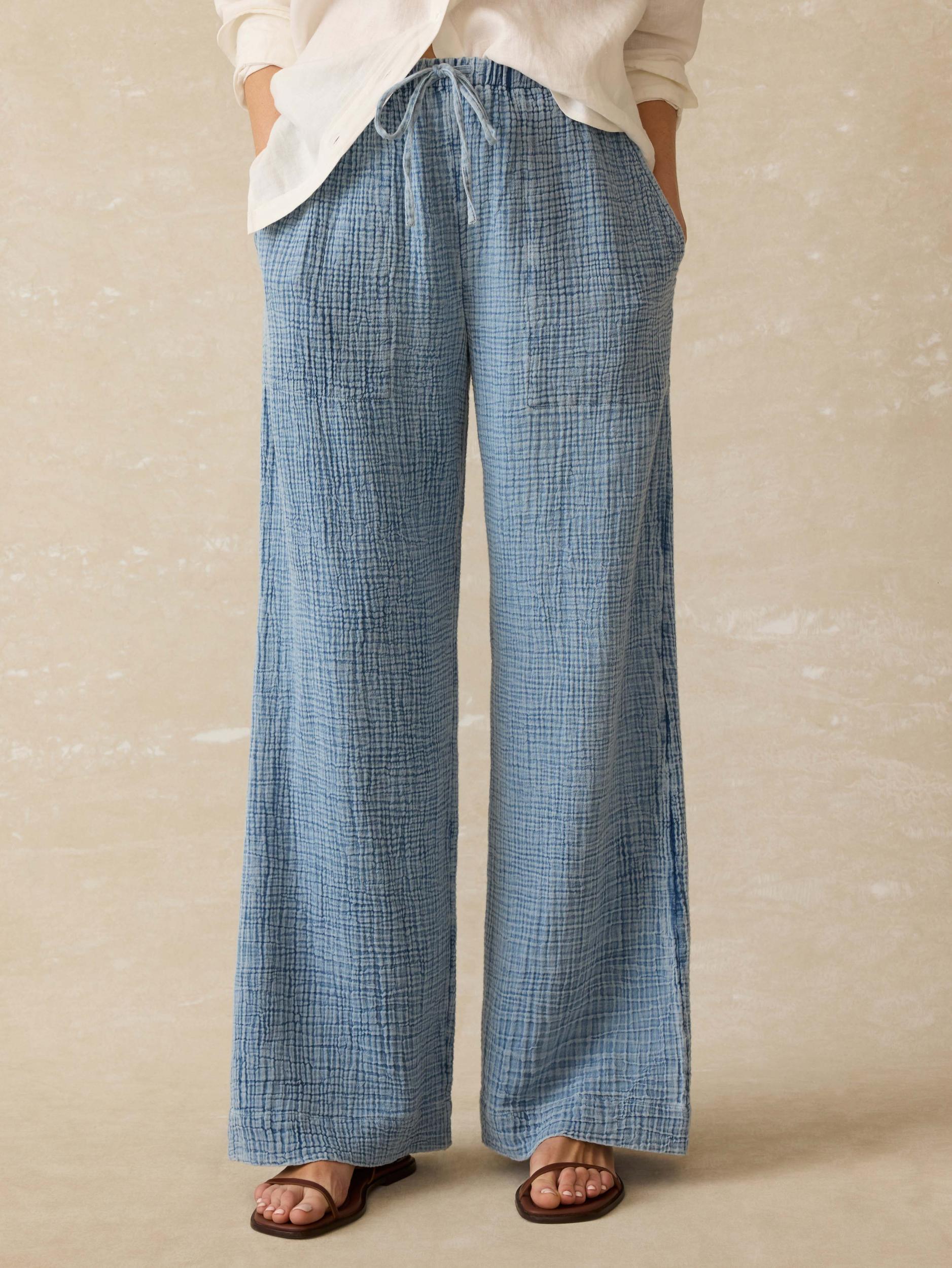Laidback Gauze Pant - Light Indigo Wash Female Product Image