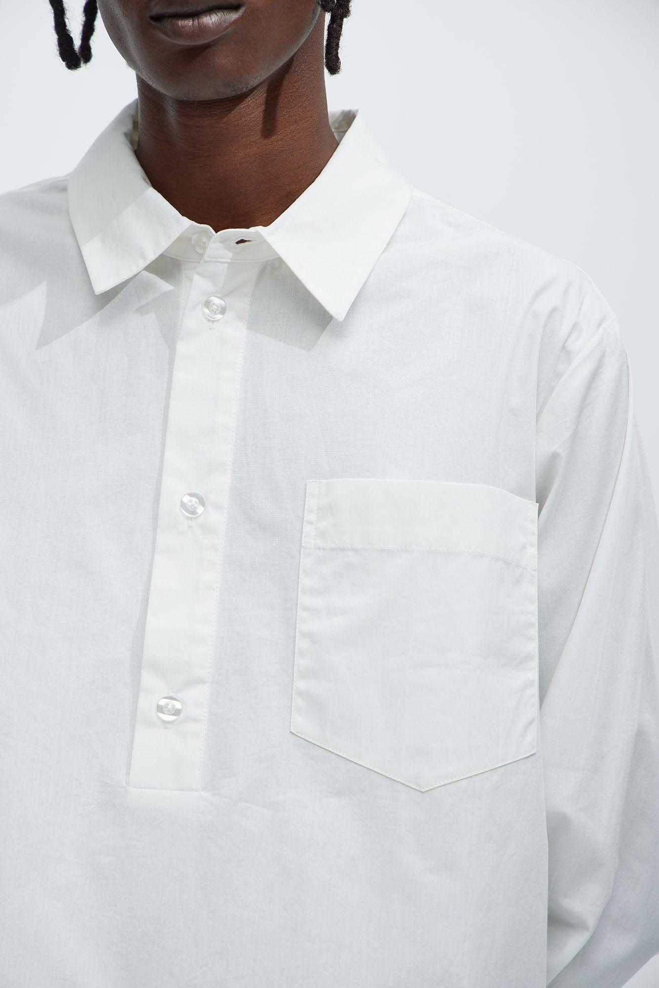 Quick Popover Shirt - White Product Image