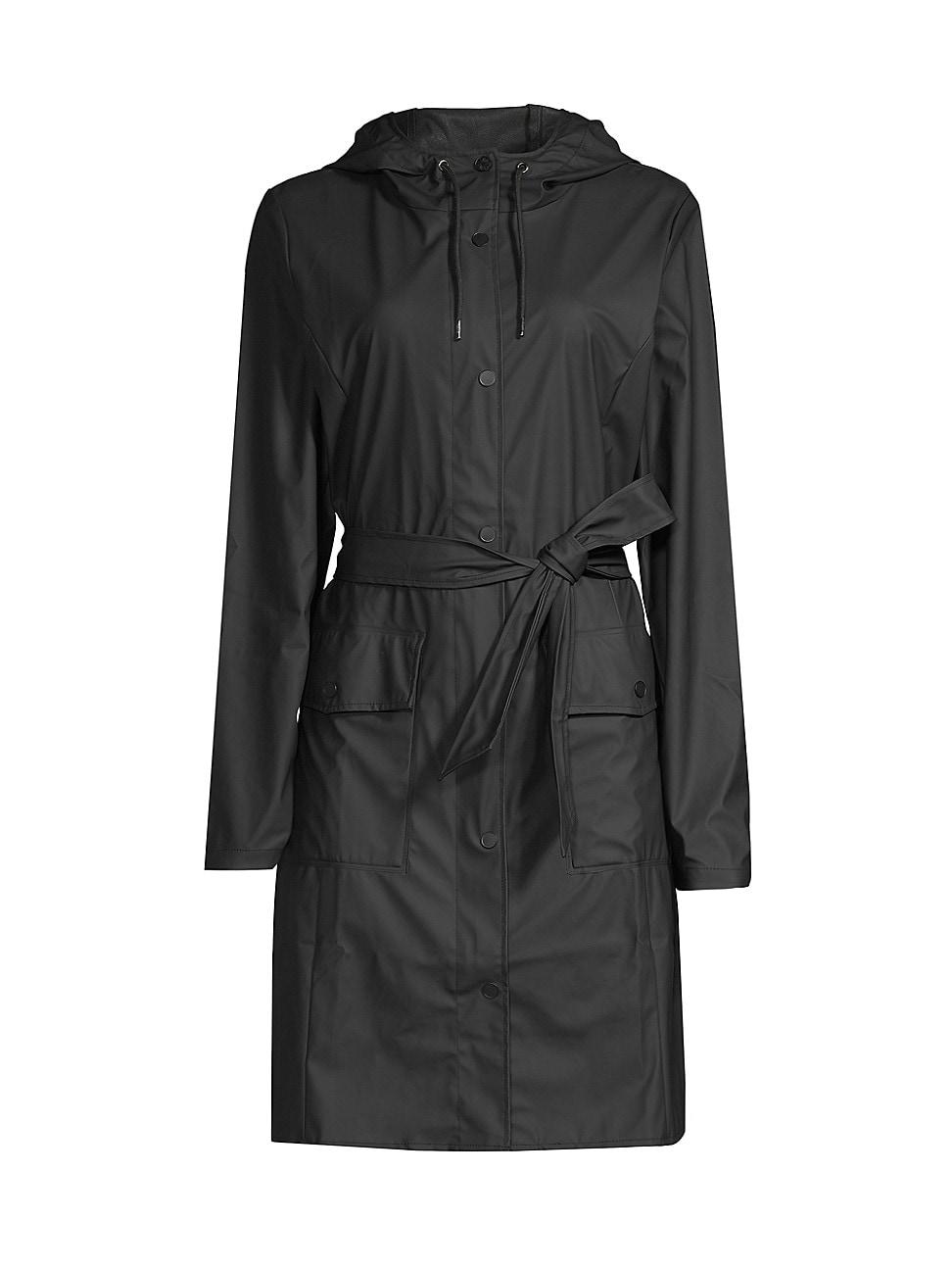 Womens Curve Hooded Rain Jacket Product Image