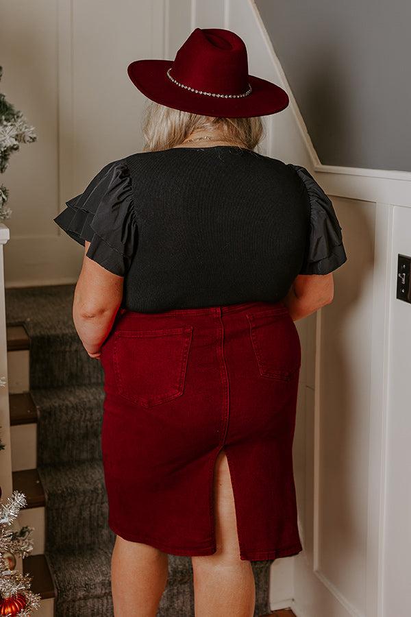 Halftime Happy Hour Bodysuit In Black Curves Product Image