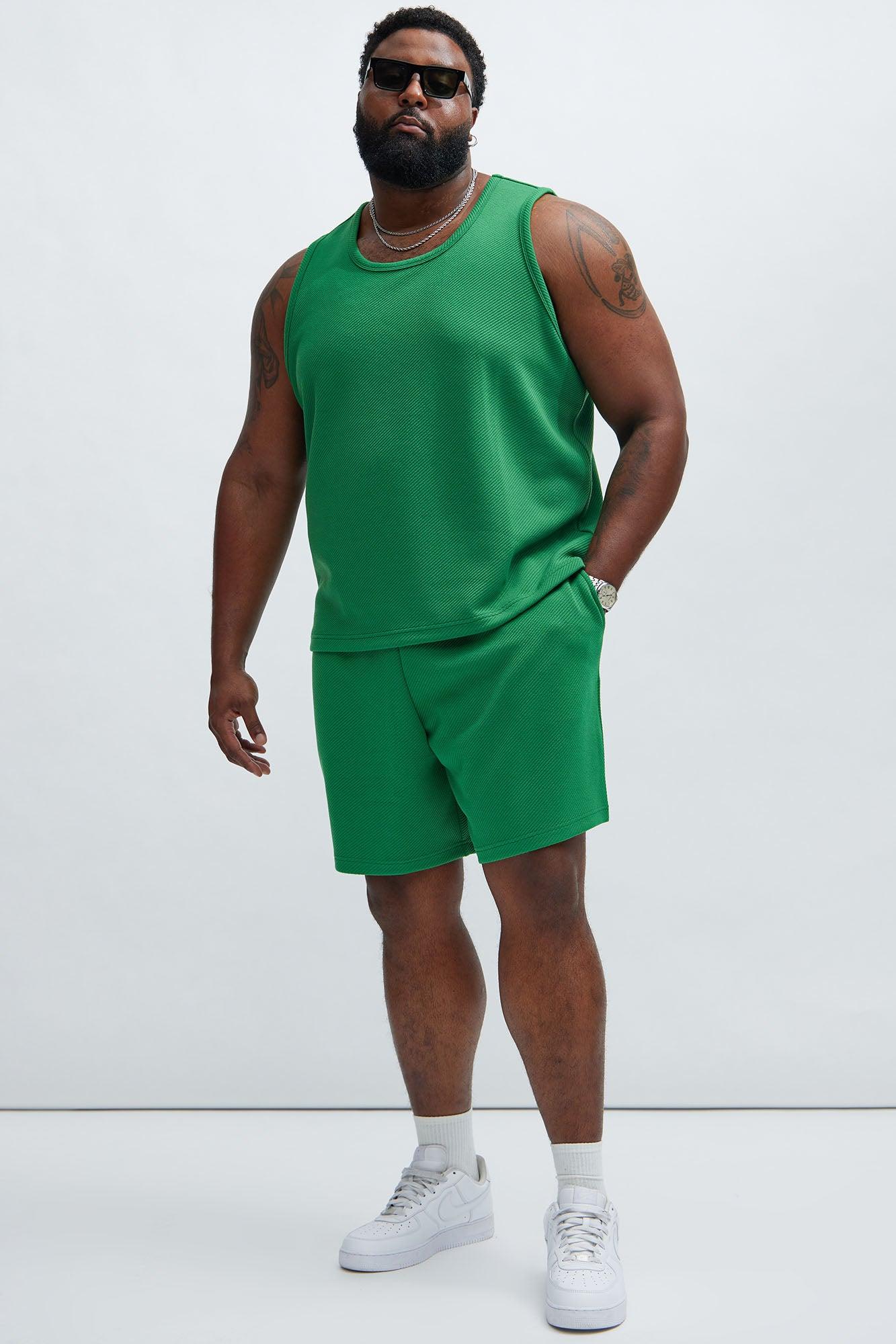 Kina Textured Tank - Green Product Image