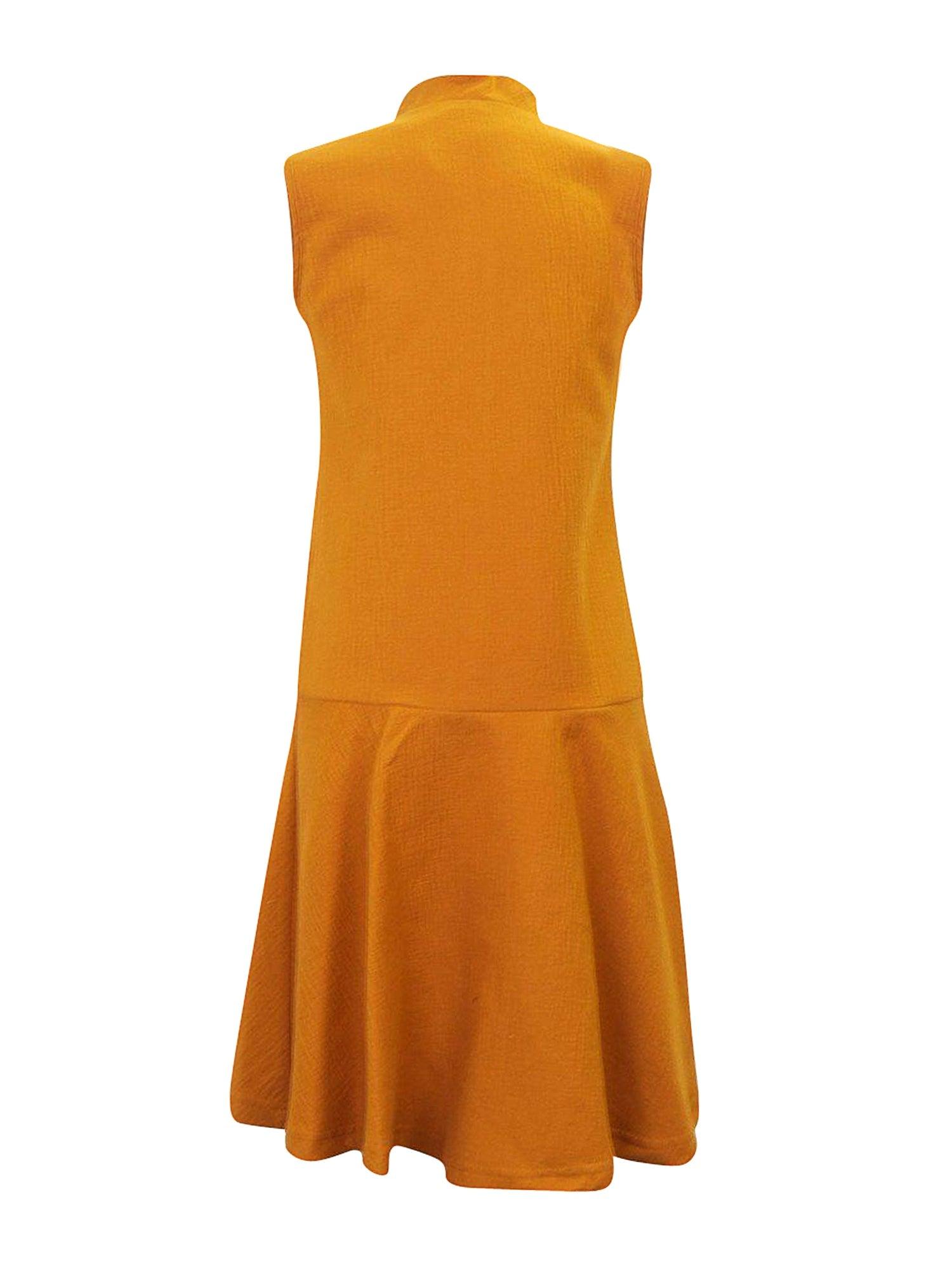 iPosh Waffle Cotton Buttoned Sleeveless Jumper Product Image