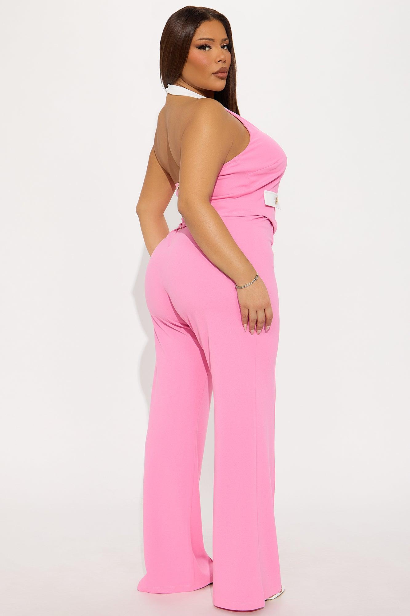 The Viola Vest And Pant Set - Pink/combo Product Image