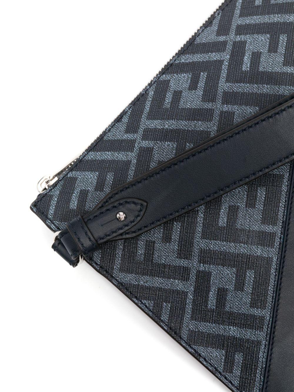 Diagonal leather clutch bag Product Image