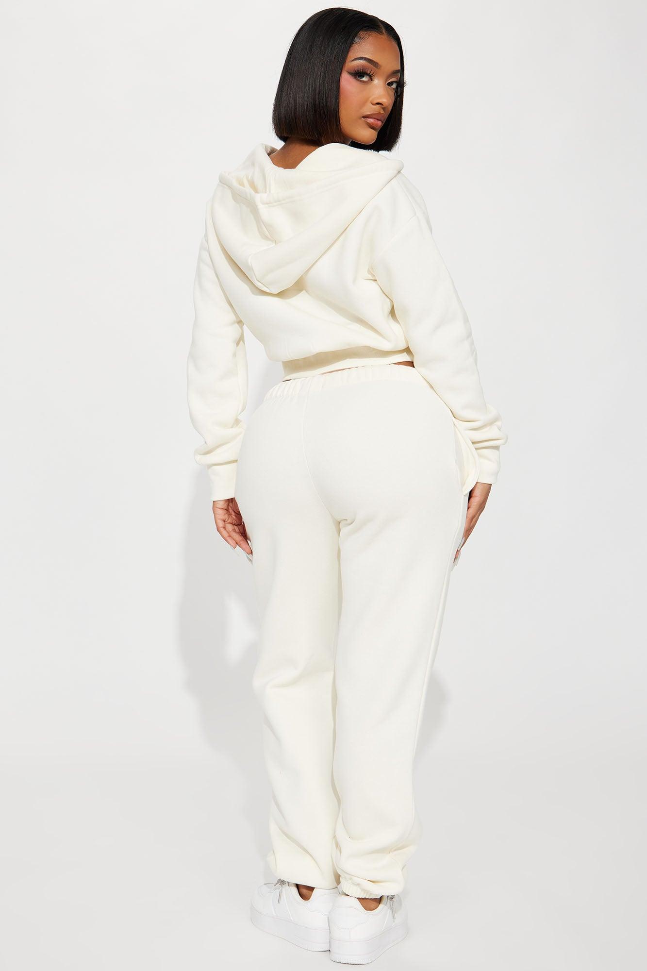 Brianna Jogger Pant Set - Cream Product Image