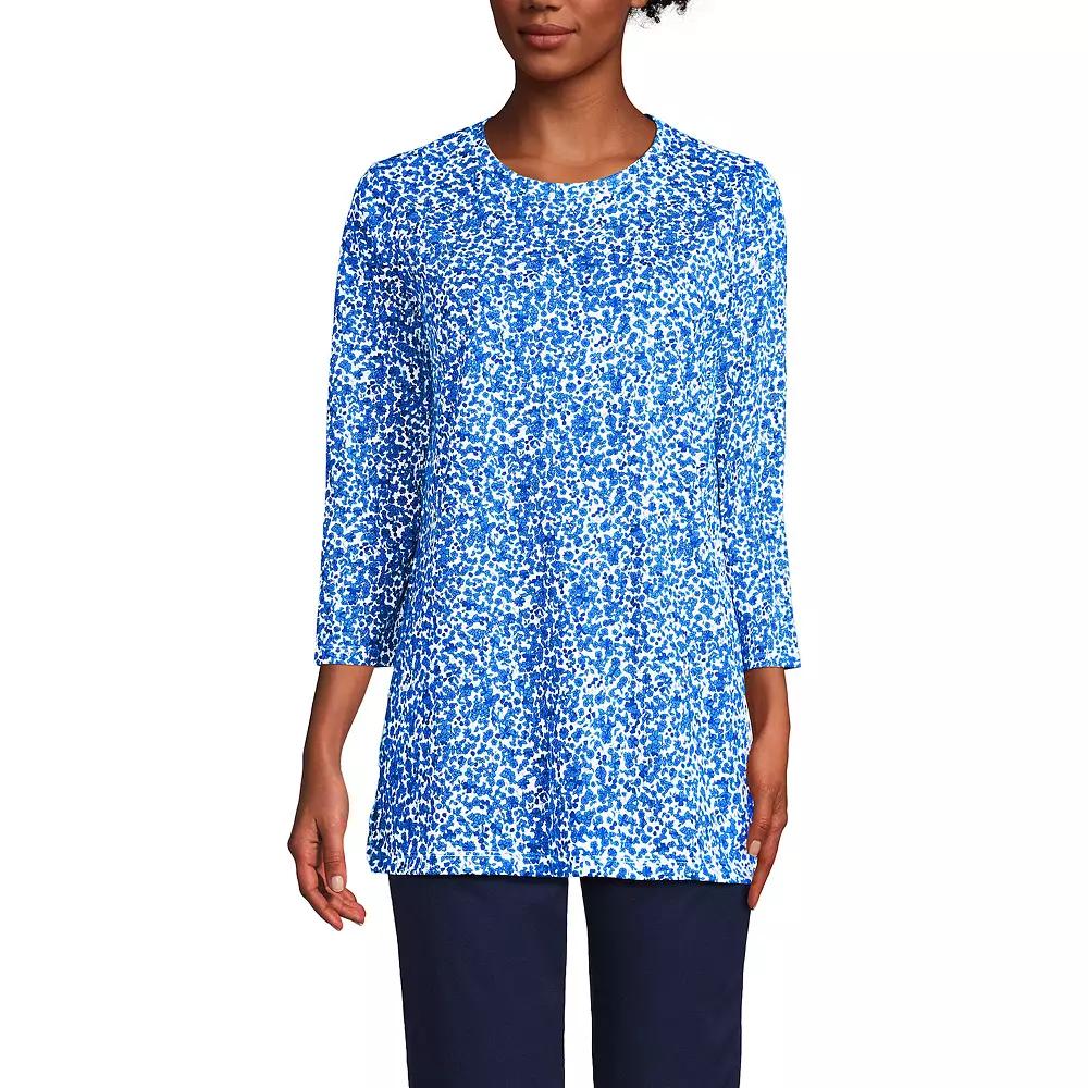 Women's Lands' End Supima Cotton Crewneck Tunic,  Product Image