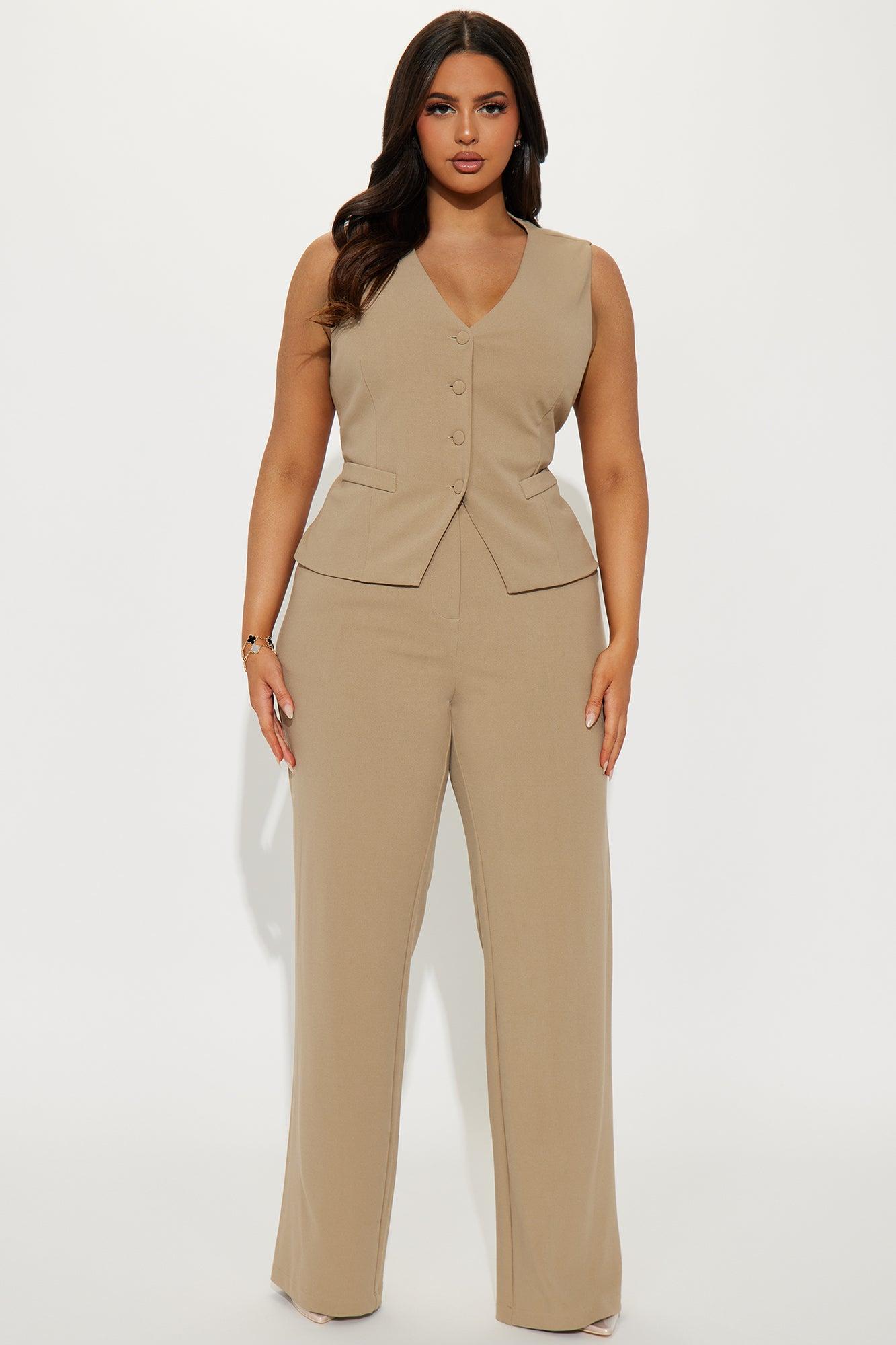 Core Competency Straight Leg Trouser - Taupe Product Image