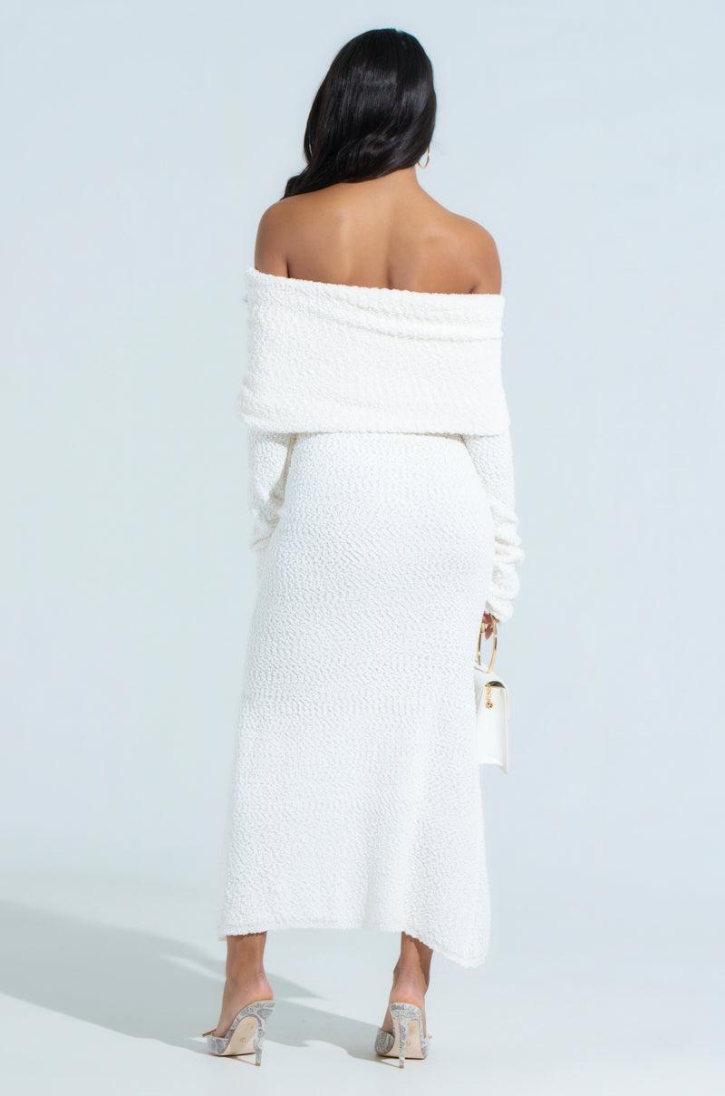 CANCELLED PLANS KNIT MIDI DRESS Product Image