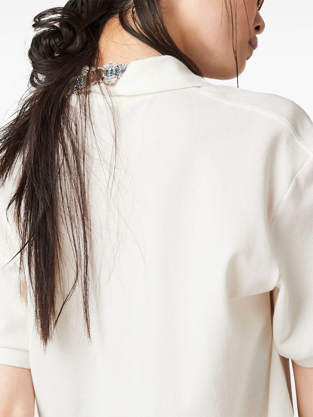 logo-embroidered cotton polo shirt Product Image