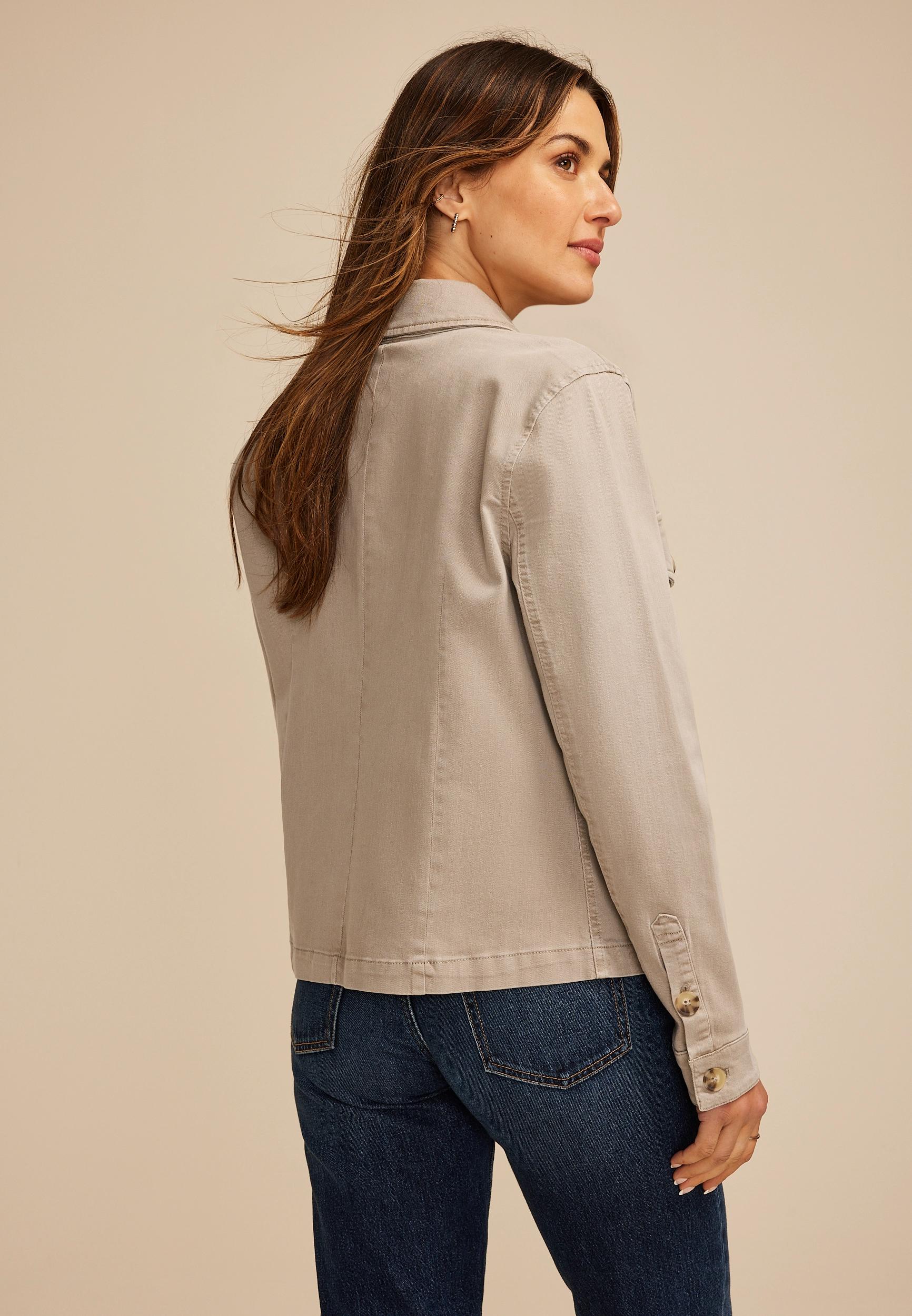 Washed Seamed Jacket Product Image