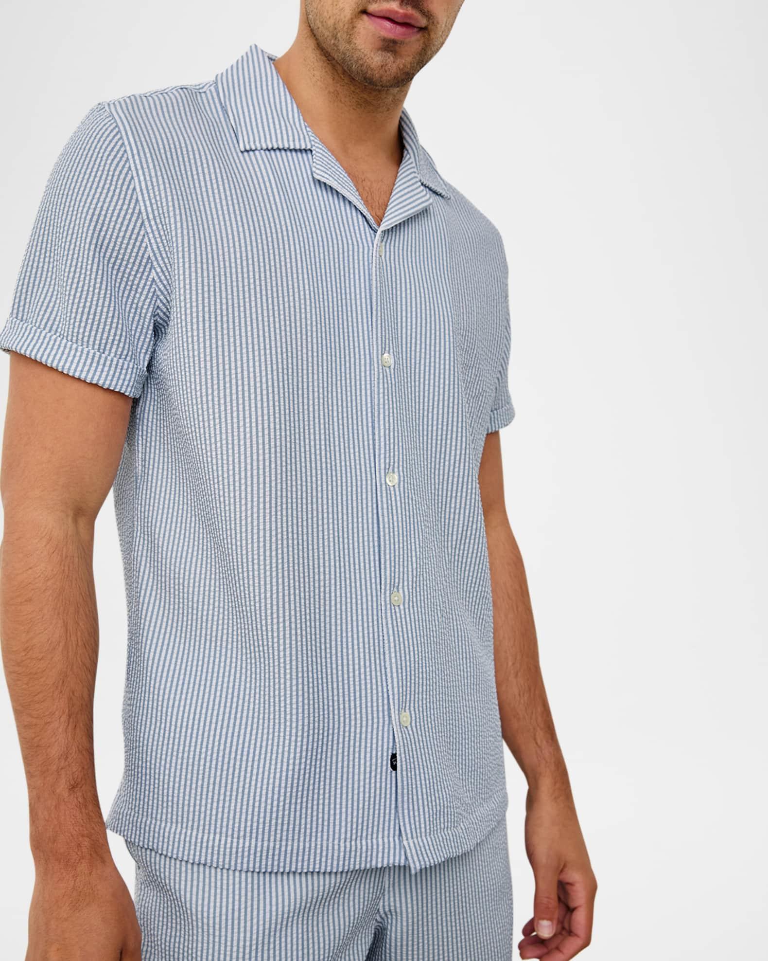 Men's Amalfi Seersucker Short-Sleeve Shirt Product Image