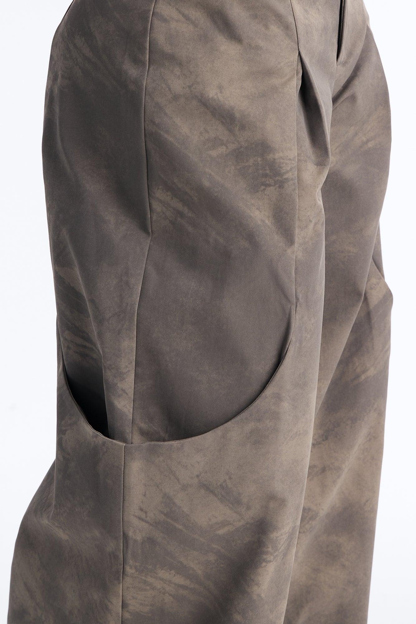 Soraya Wide Leg Pleated Pant - Grey Female Product Image