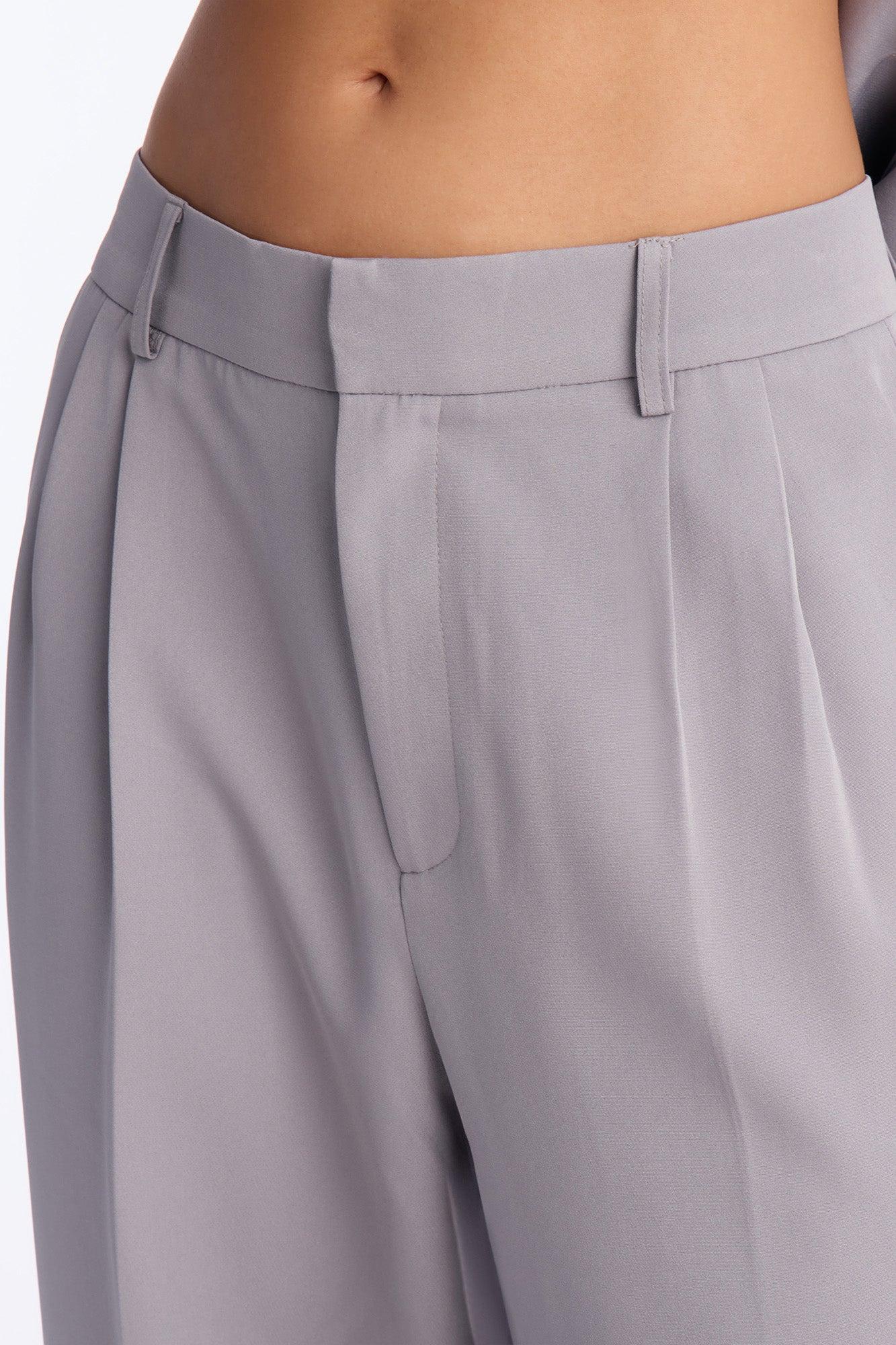Kendall High Rise Trouser Pant - Grey Female Product Image