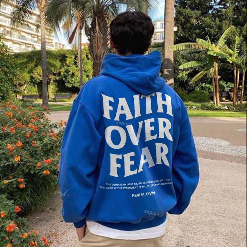 Sopula Faith Over Fear Print Graphic Hoodie Product Image