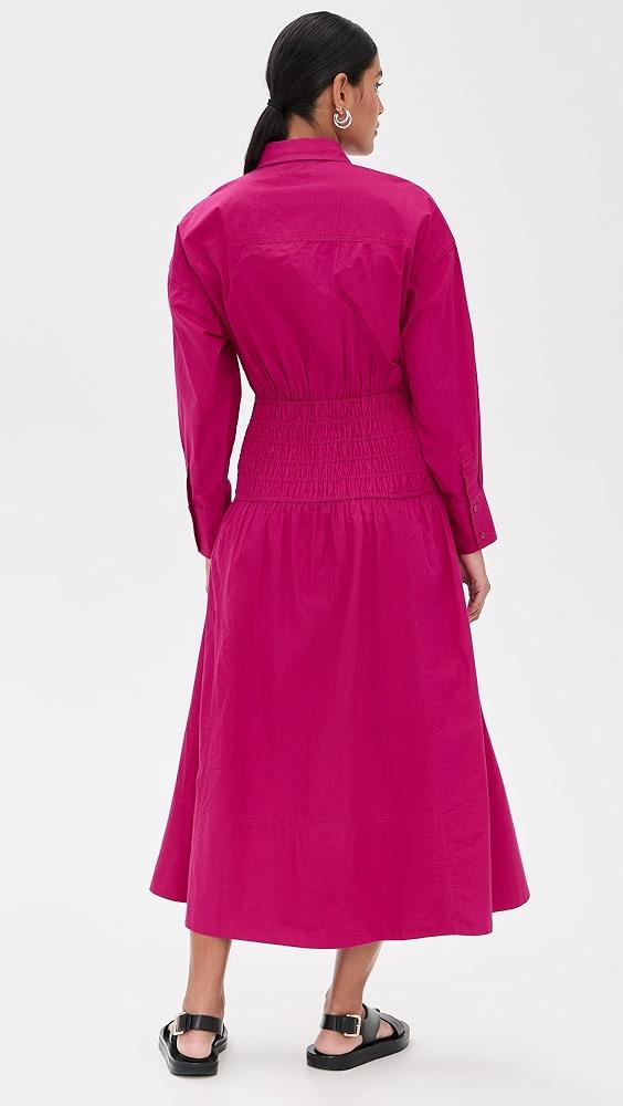 Apiece Apart Sophia Smocked Shirt Dress | Shopbop Product Image