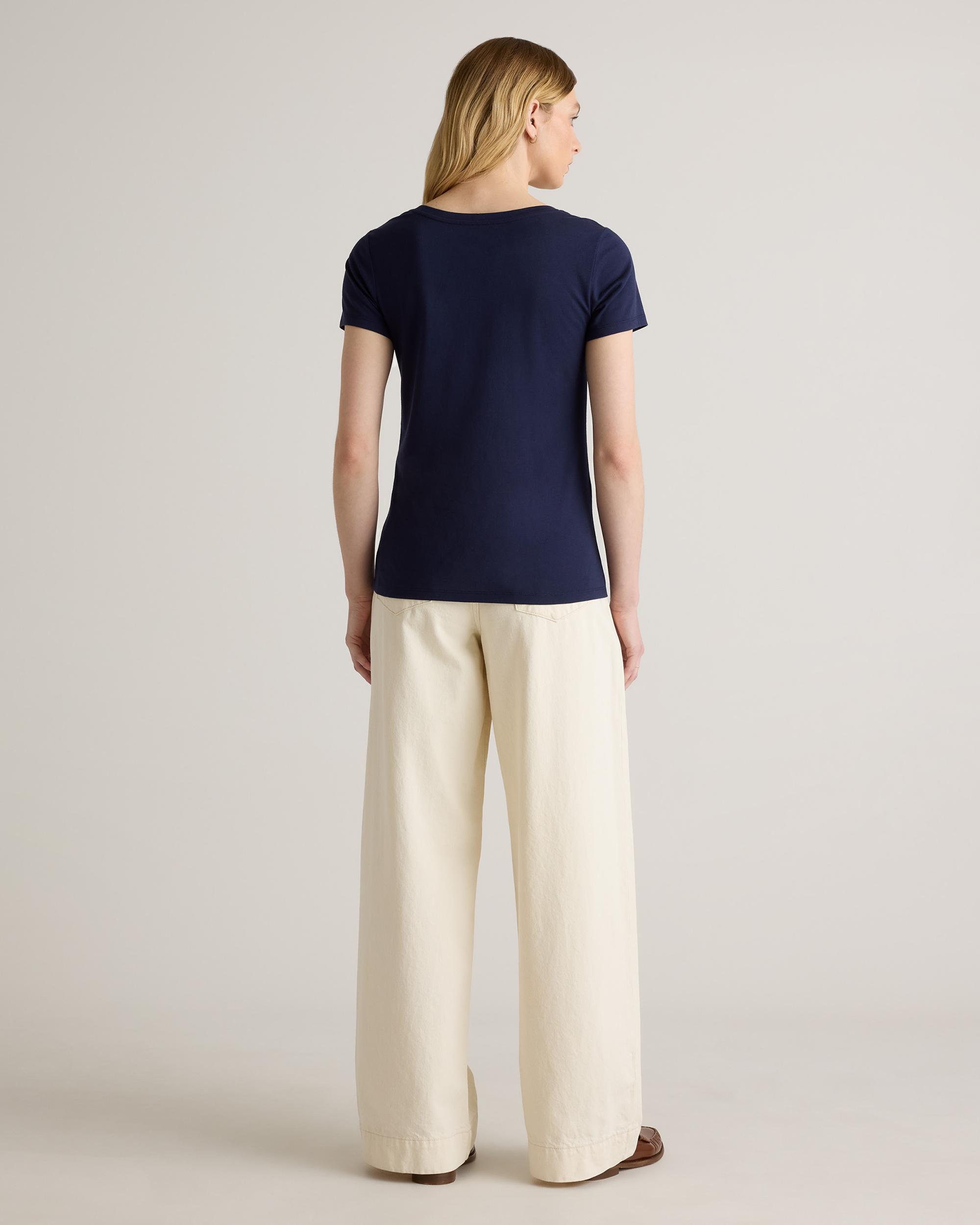 Quince | Women's Cotton Modal Crew Neck T-Shirt Size XS, Cotton/Modal Product Image