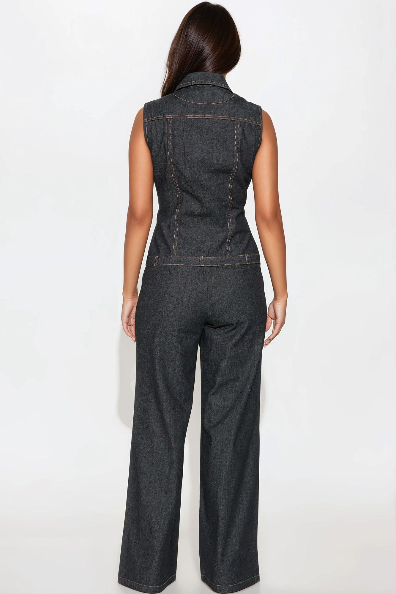 Ryan Denim Pant Set - Dark Wash Product Image