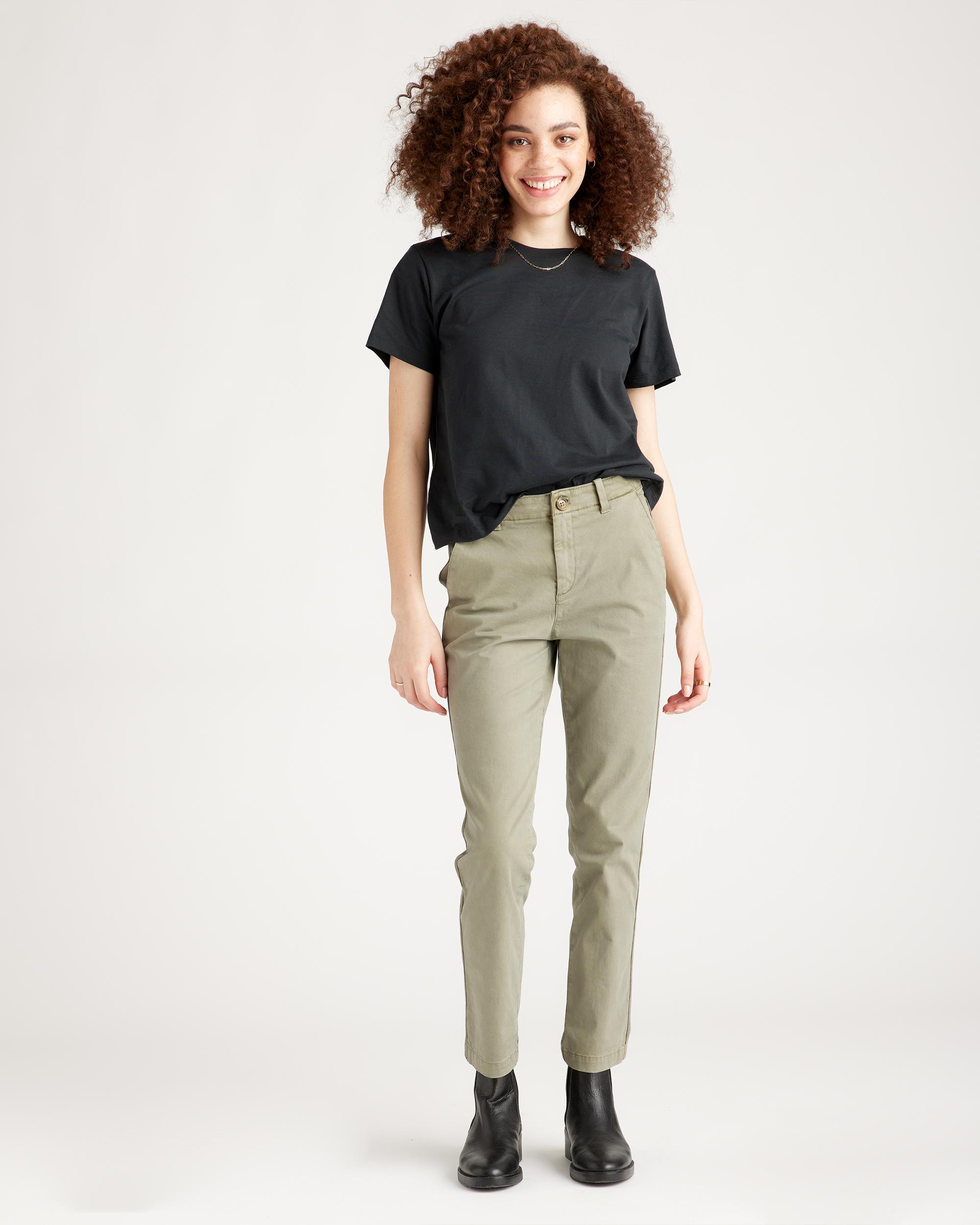 Quince | Women's Stretch Cotton Twill Girlfriend Chino Pants Product Image