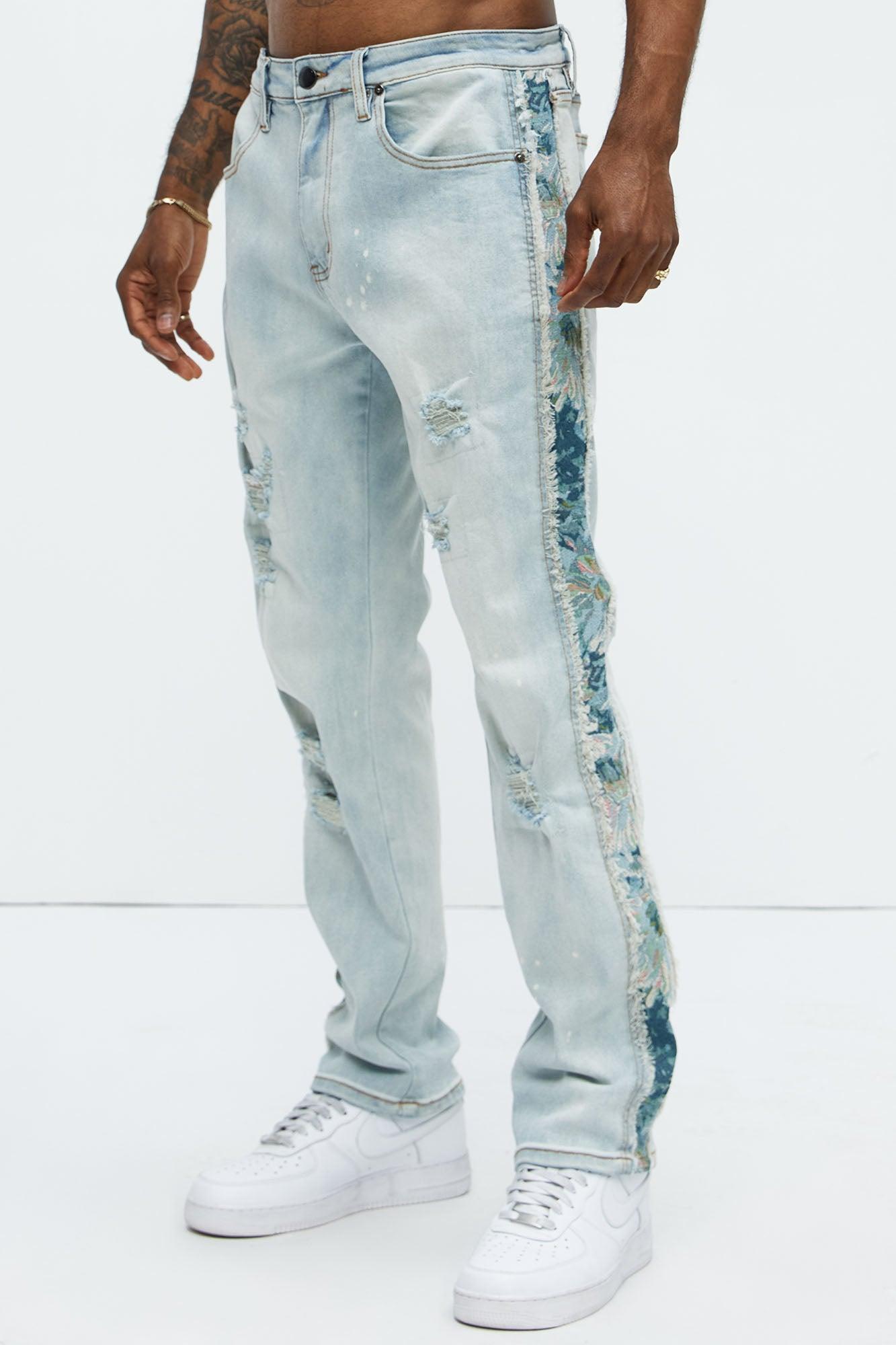 Travis Tapestry Slim Jeans - Light Wash Product Image