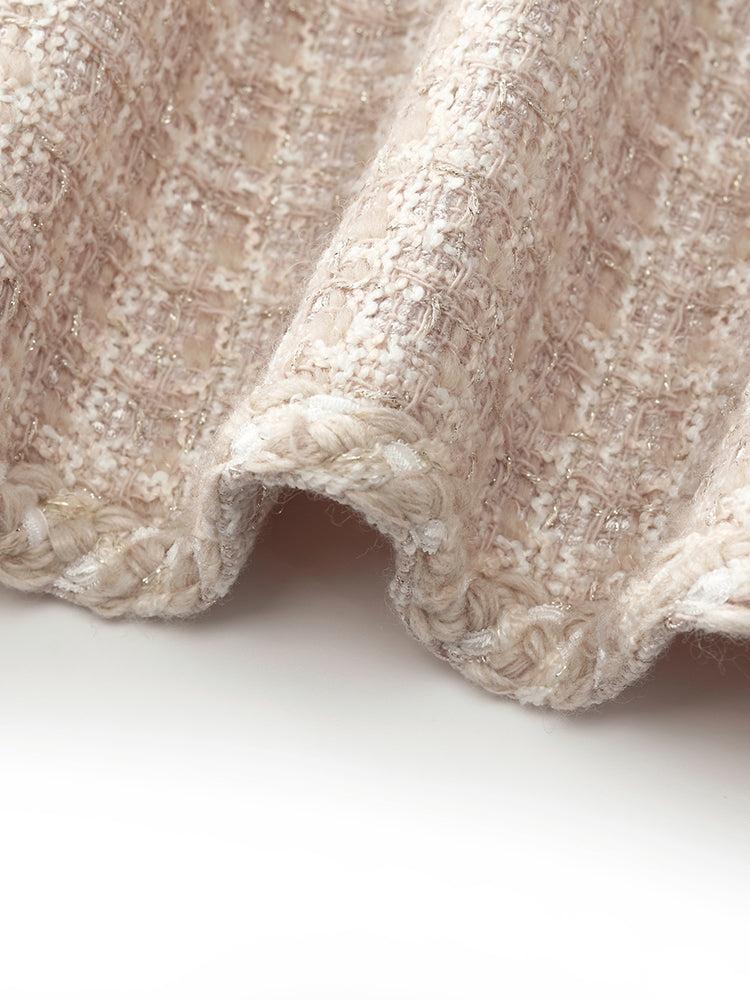 Wool Blend Tweed Single-Breasted Women Jacket Product Image