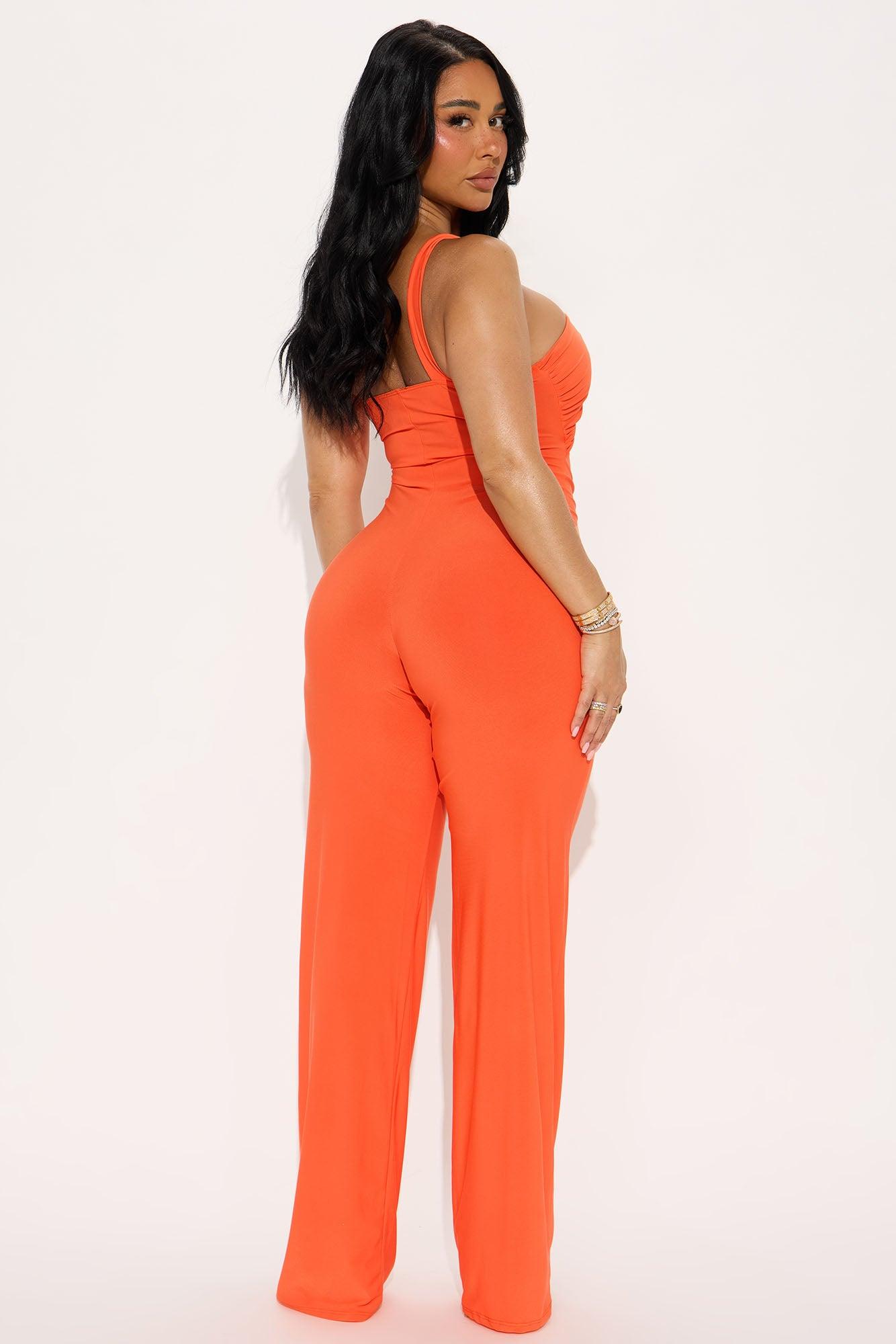Champagne Season Jumpsuit - Orange Product Image