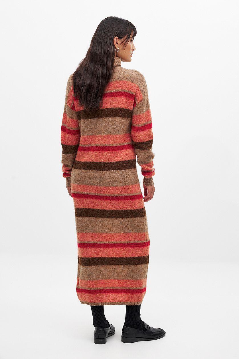 Striped Knitted Maxi Dress Product Image