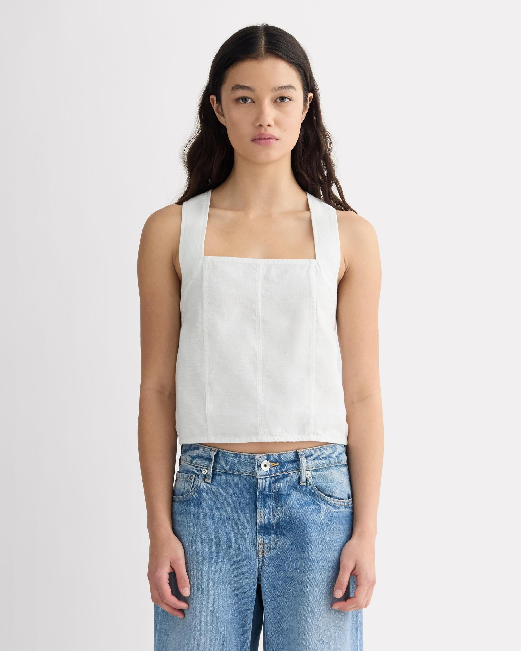 Womens Crossback Tank in Linen by Everlane Product Image