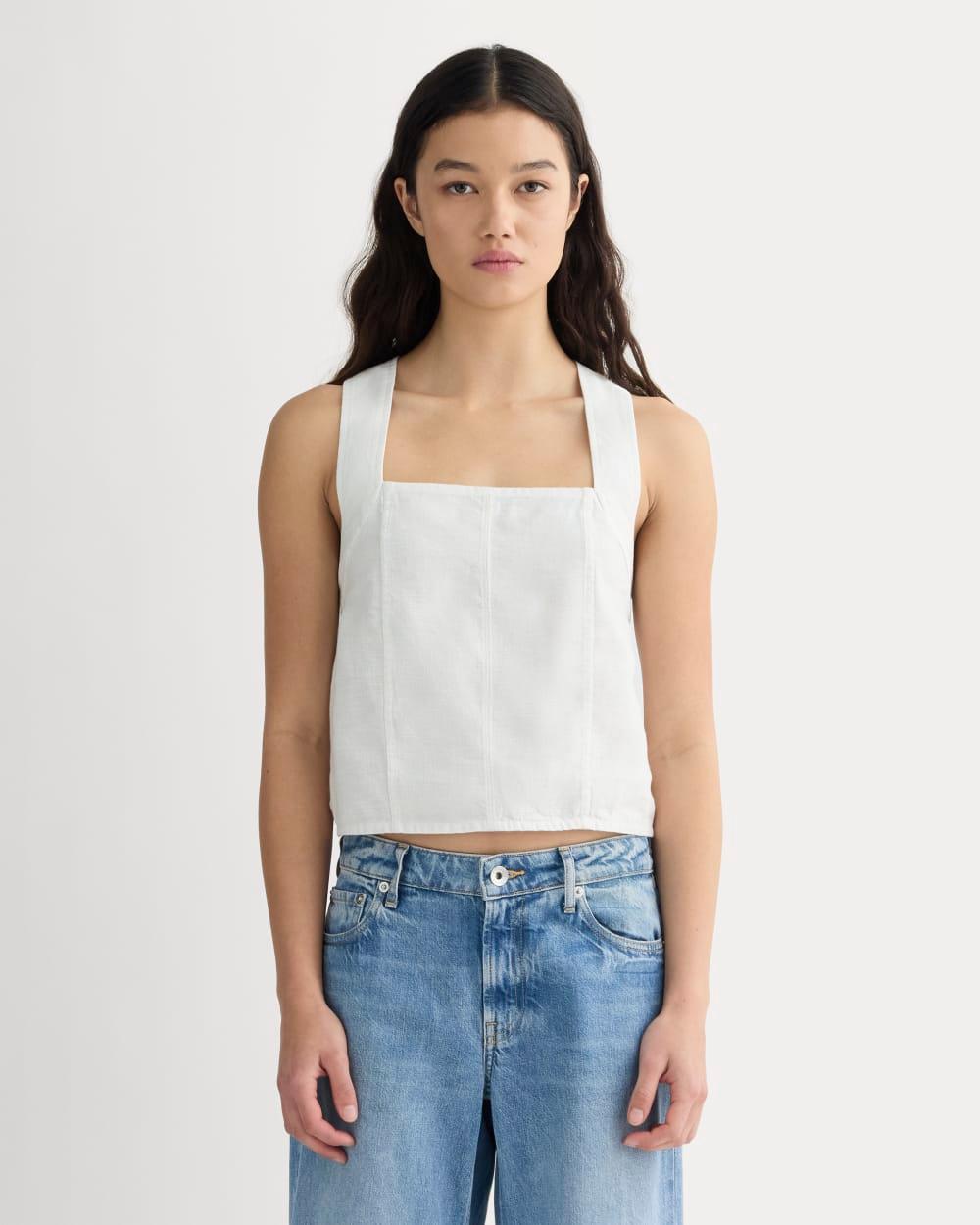 Womens Crossback Tank in Linen by Everlane Product Image