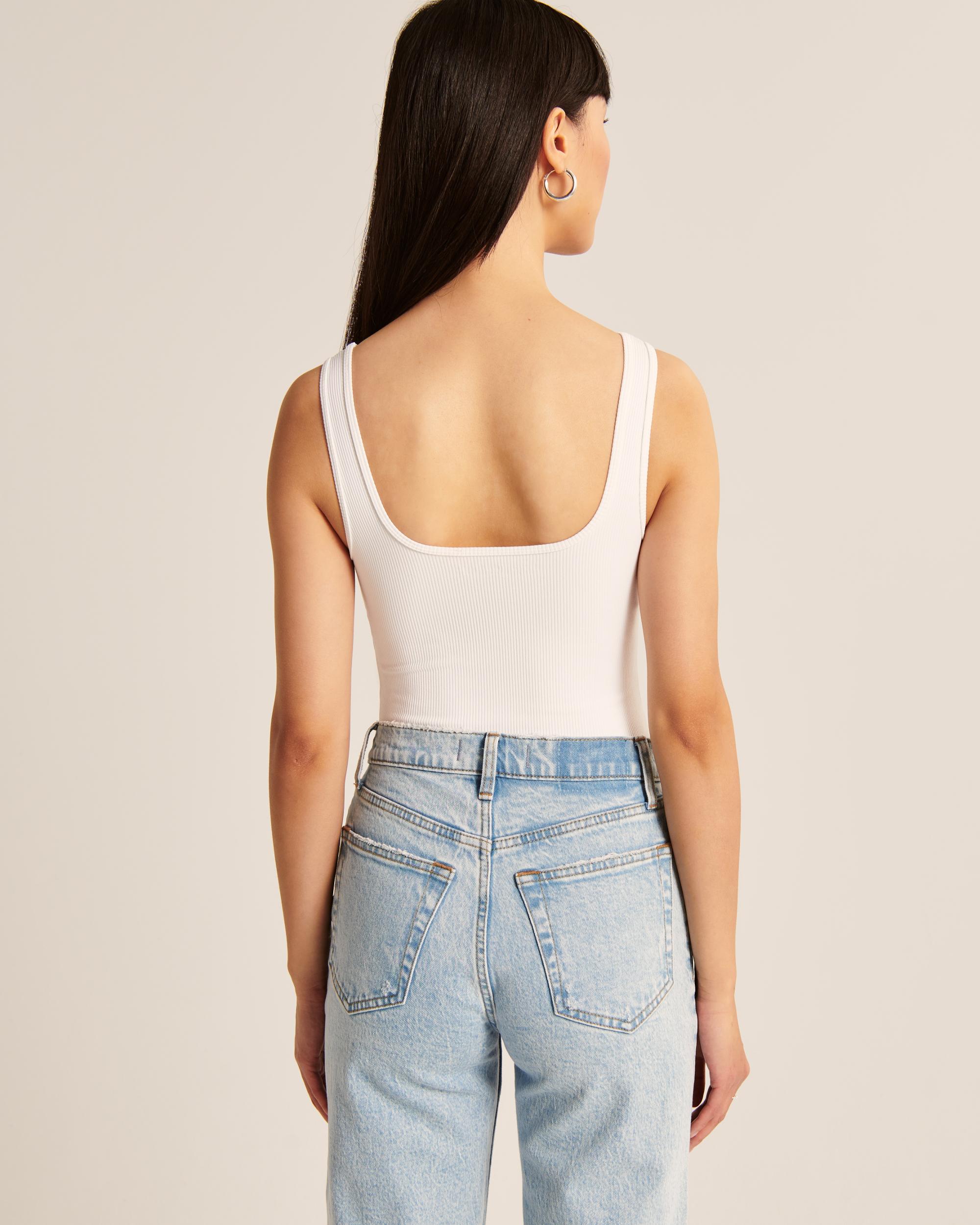 Seamless Rib Fabric Tank Bodysuit Product Image