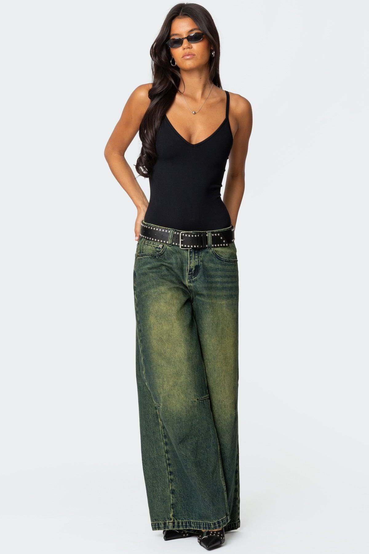 Teaghan V Neck Fitted Bodysuit Product Image