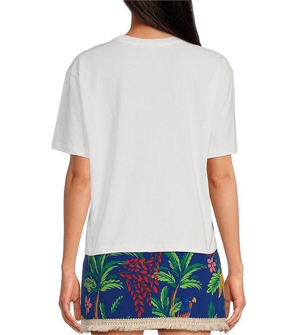 Chelsea & Violet Printed Crew Neckline Short Sleeve Discover Tee Product Image