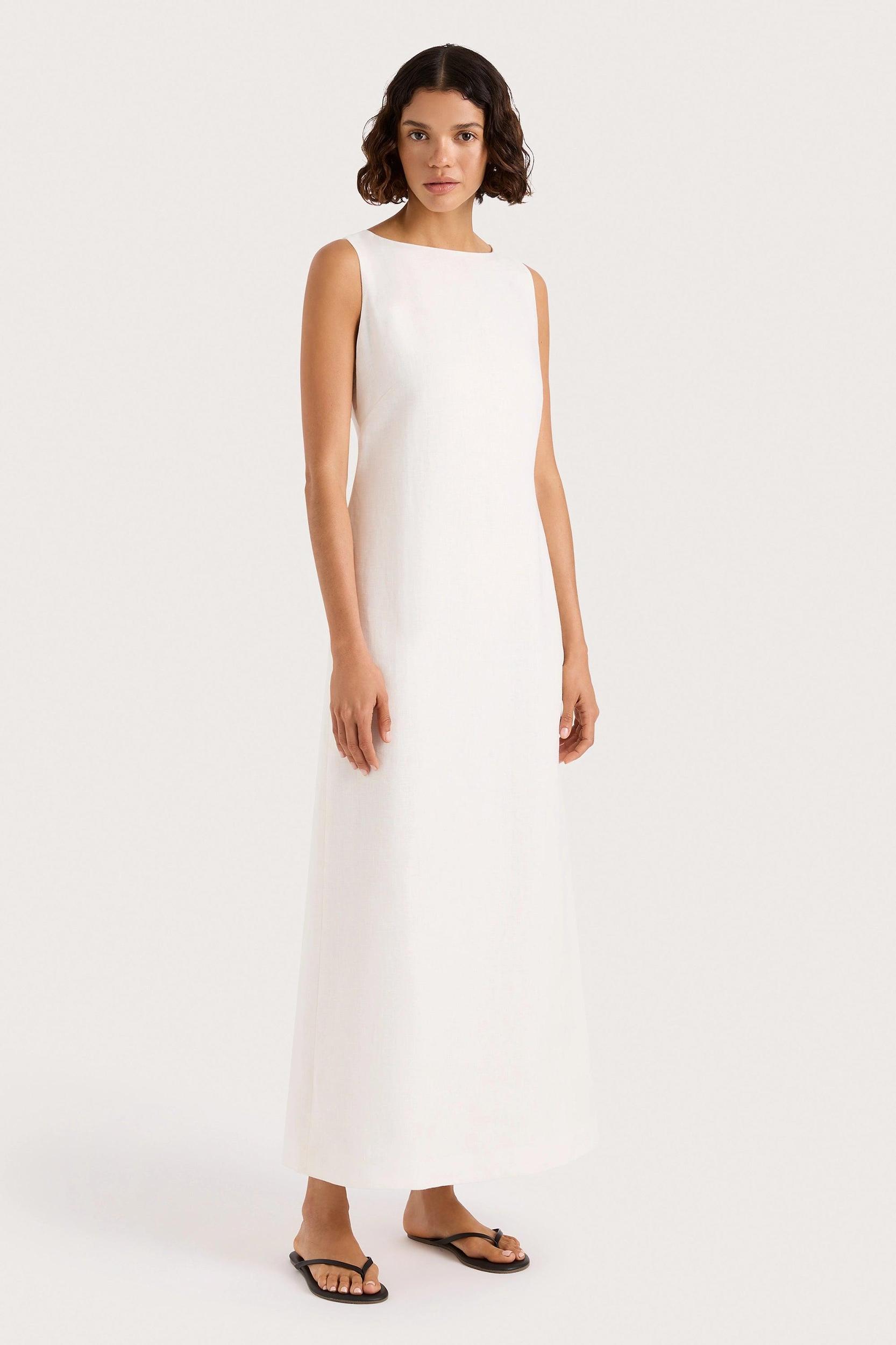 Taylor Midi Dress White Product Image