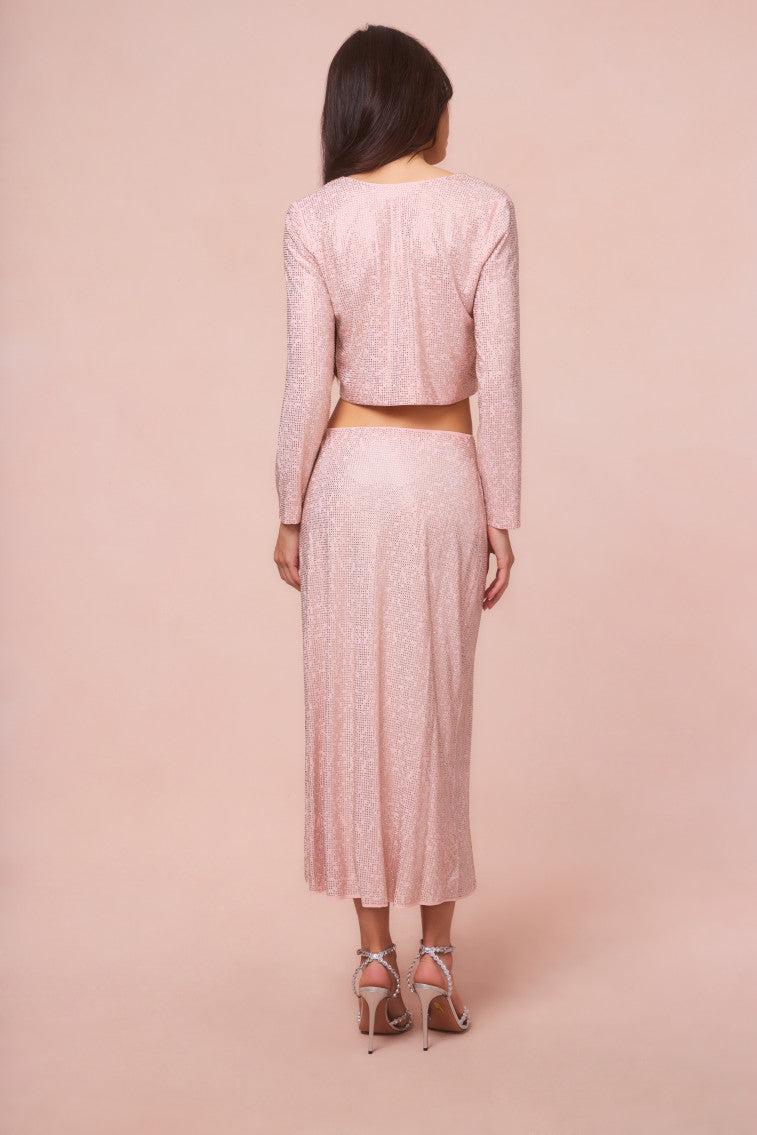 Daliana Crystal Long Sleeve Top Product Image