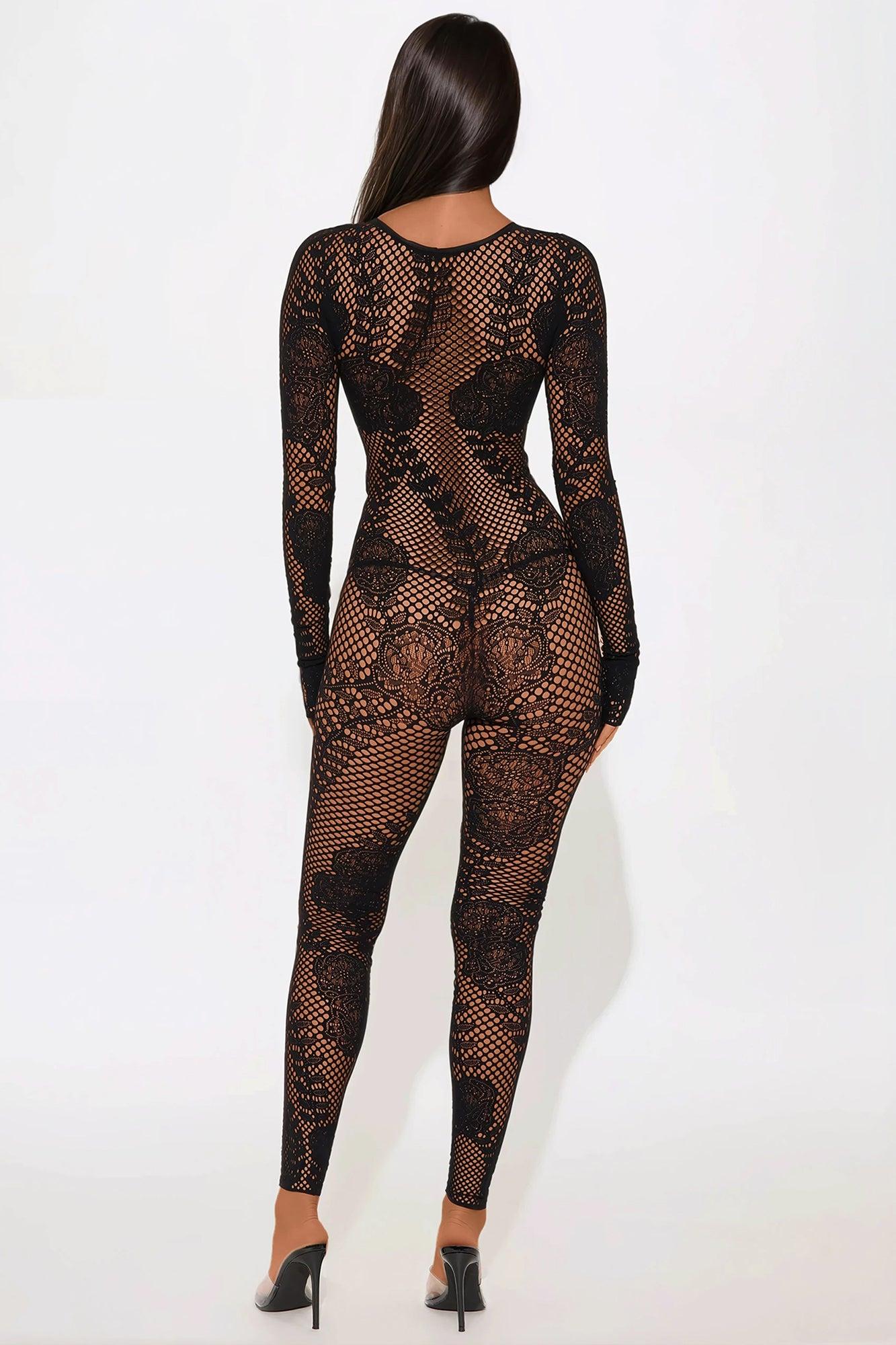 Favia Seamless Jumpsuit - Black Product Image