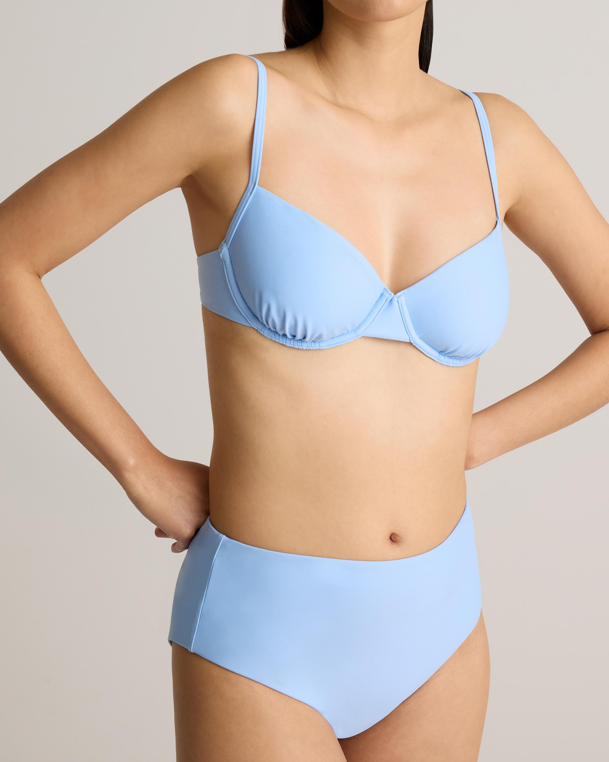 Quince | Women's Italian High-Rise Bikini Bottom 78% Recycled Polyamide, 22% Spandex Product Image