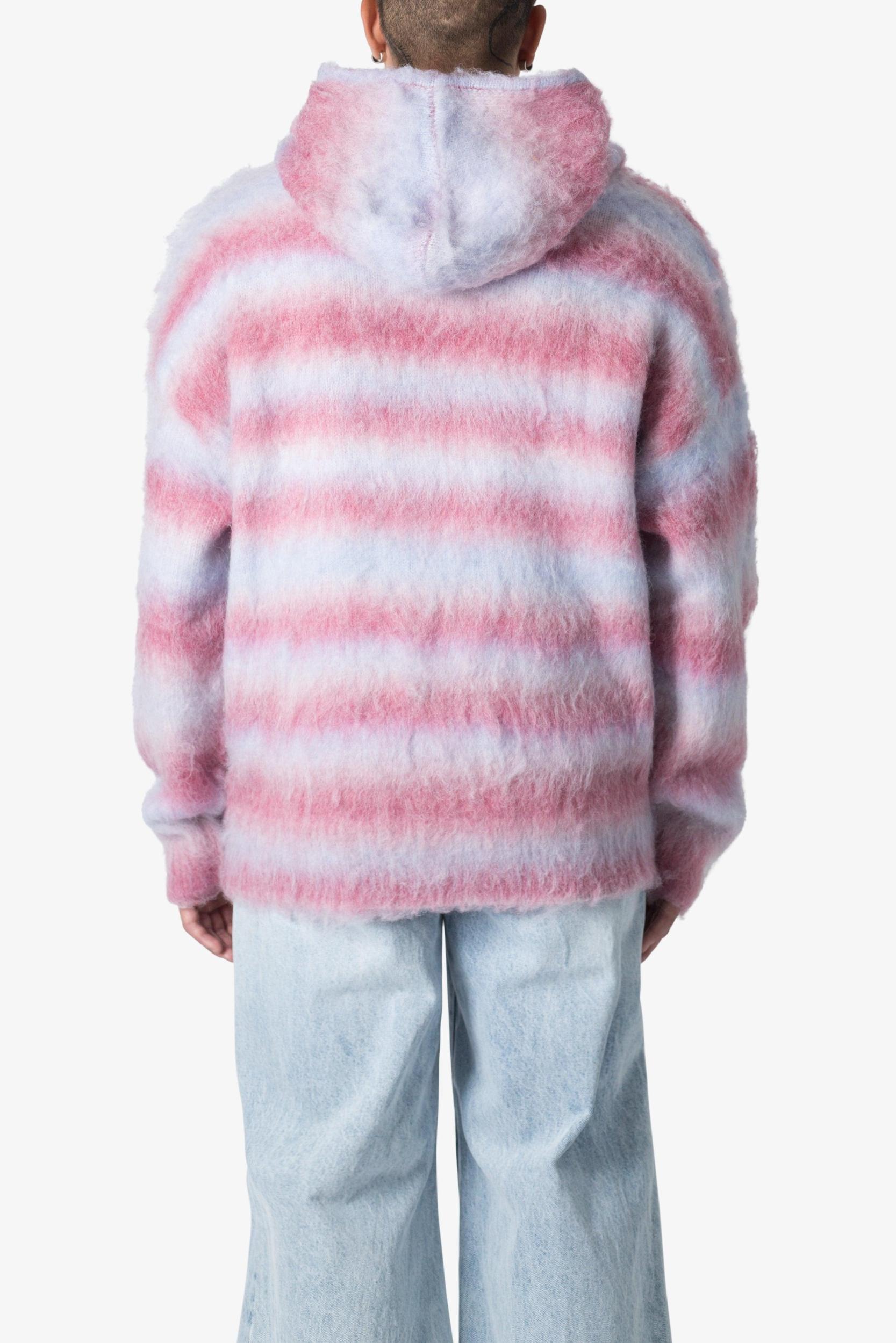 Striped Mohair Hoodie - Multi Product Image