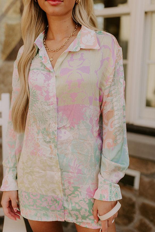 Spring Garden Floral Button Up Product Image
