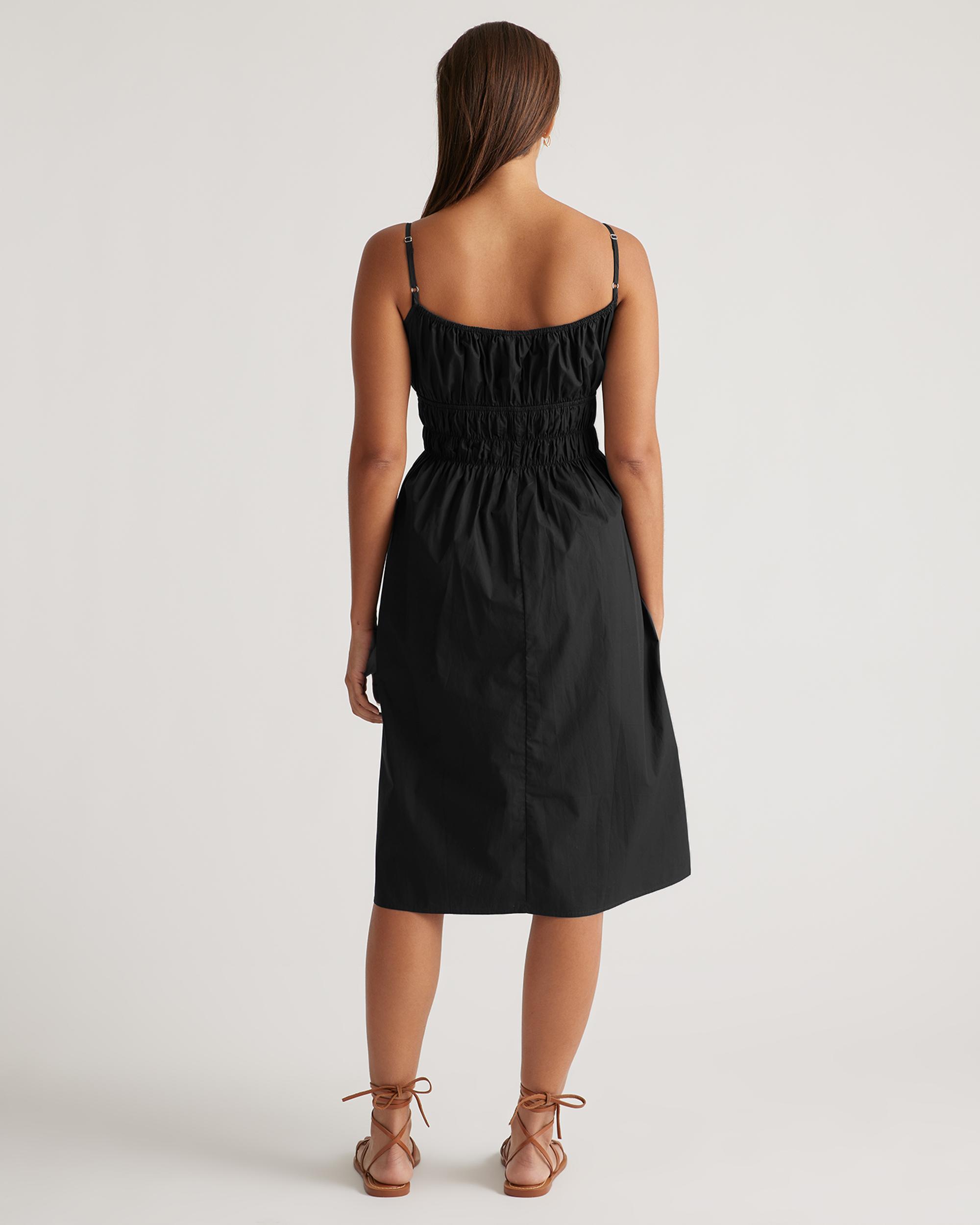 Quince | Women's Keyhole Midi Dress Organic Cotton Product Image