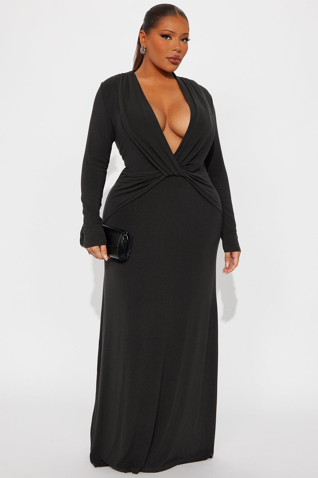 Roxy Twist Maxi Dress - Charcoal Female Product Image