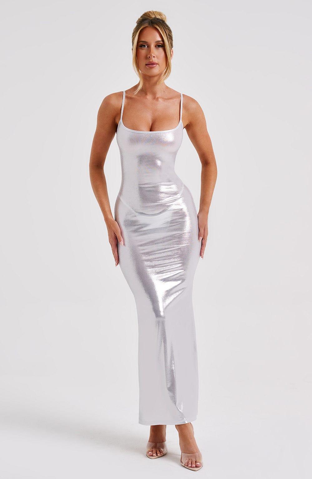 Kyranni Maxi Dress - Gunmetal Product Image