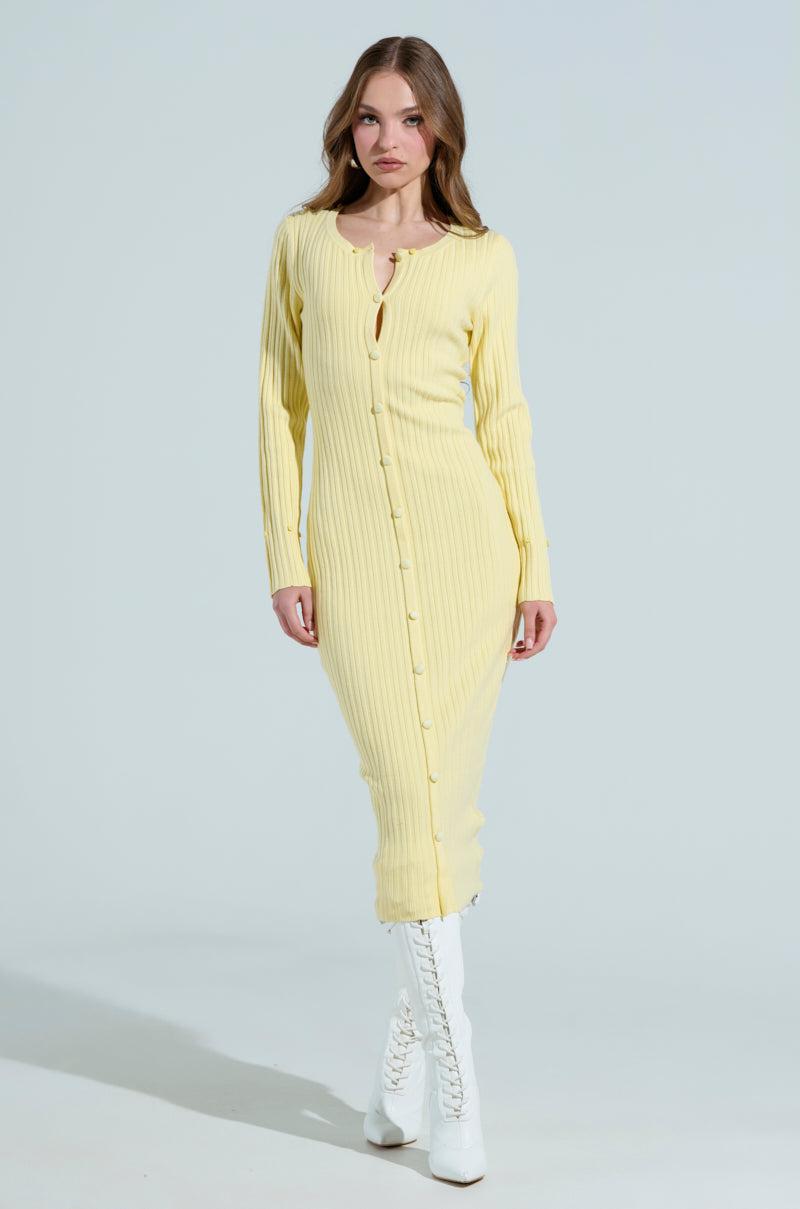 READY FOR SPRING KNIT MIDI DRESS Product Image