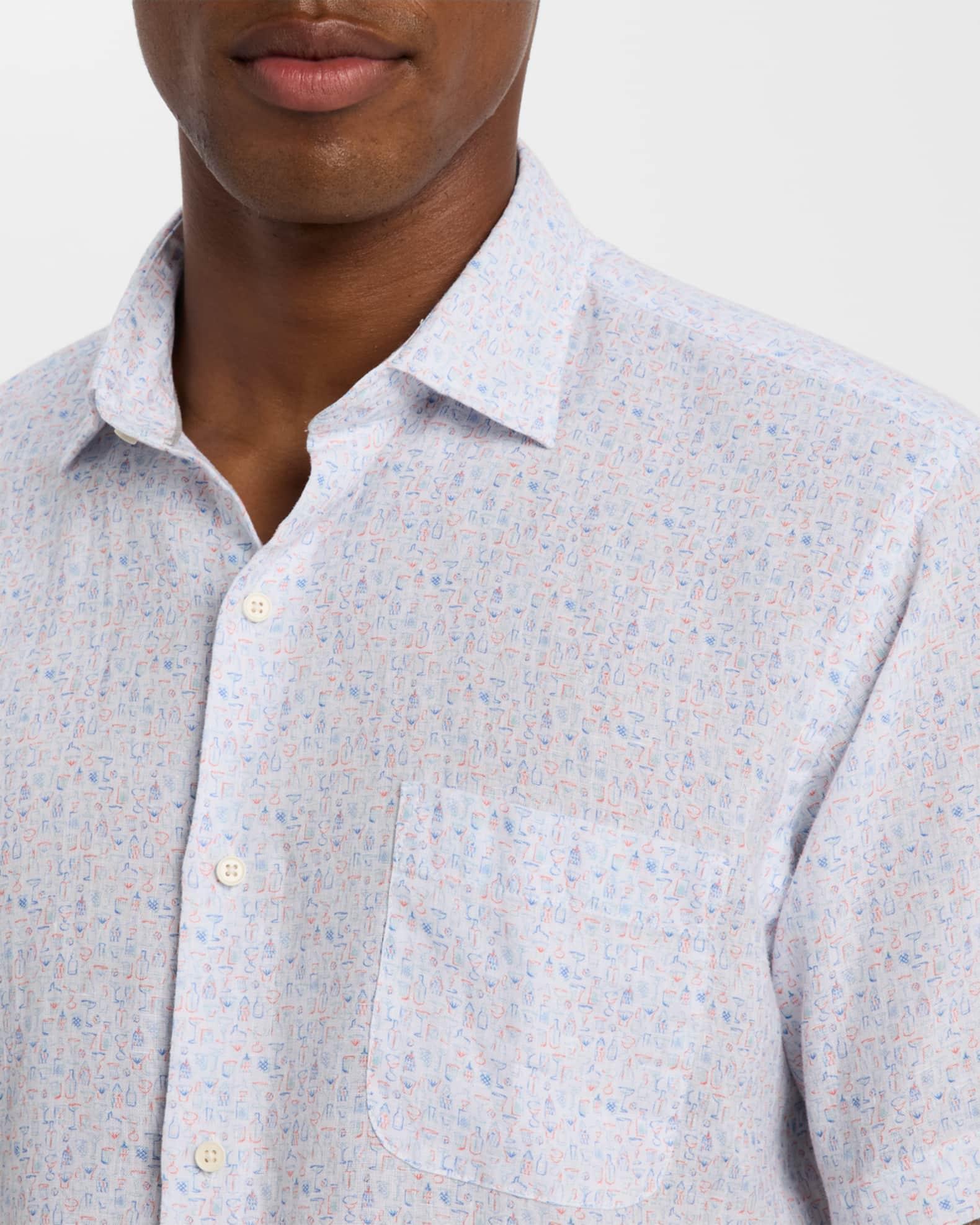 Men's Soiree Linen Short-Sleeve Shirt Product Image