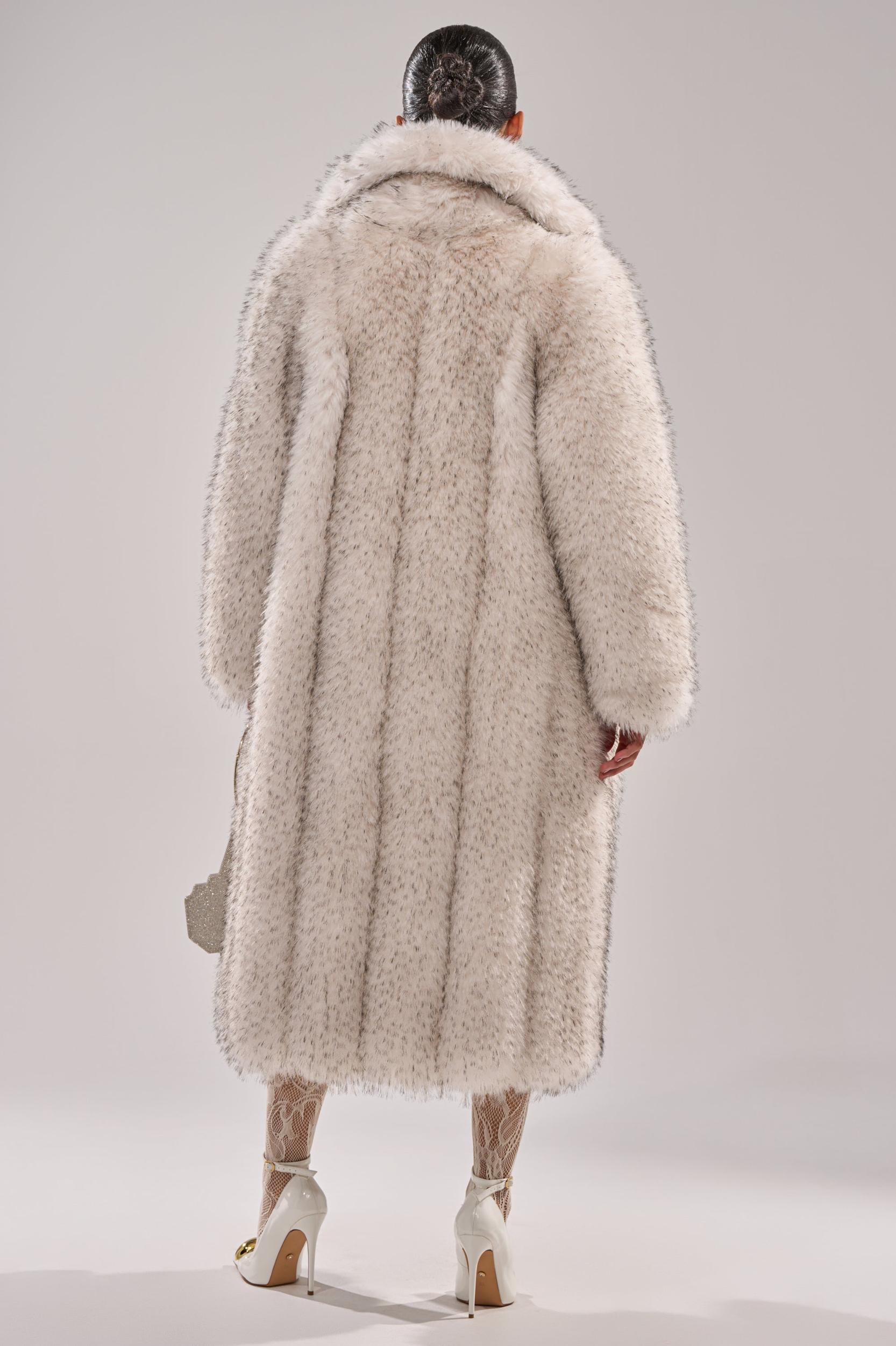 HEAVY ON THE APRES FAUX FUR COAT Product Image