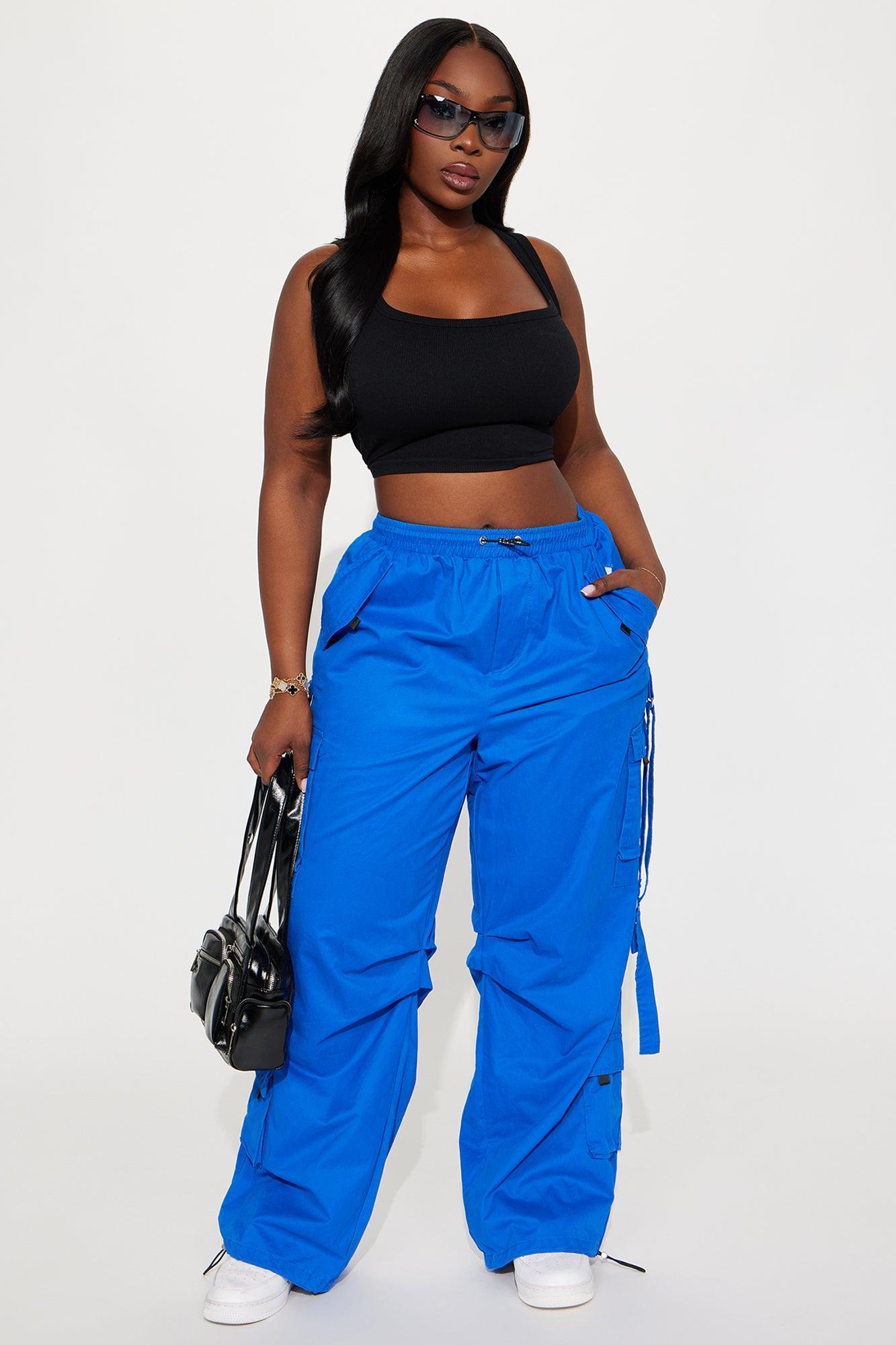 Don't Mess Around Cargo Pant - Royal Female Product Image